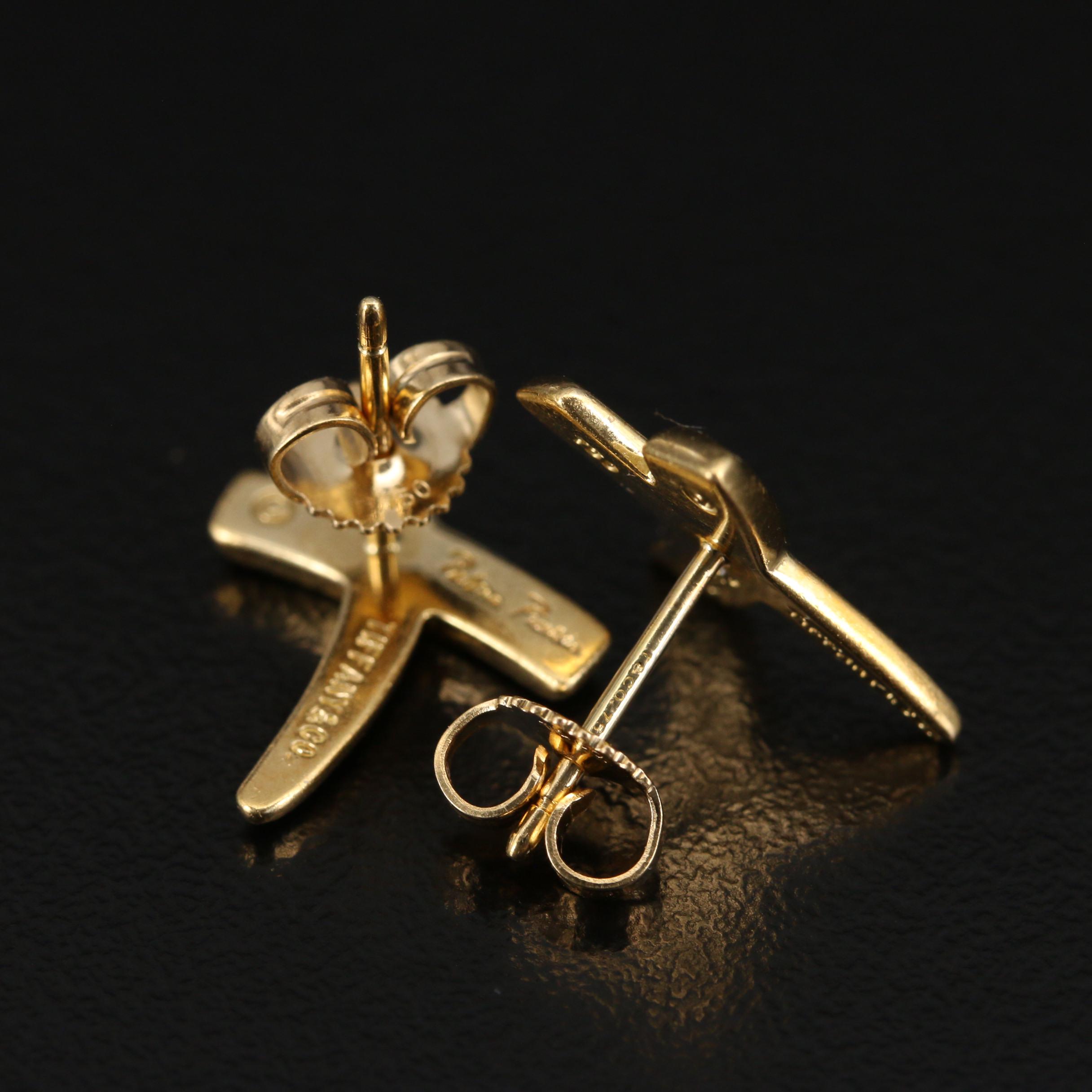 Paloma Picasso for Tiffany & Co. 18K Graffiti "X" Earrings