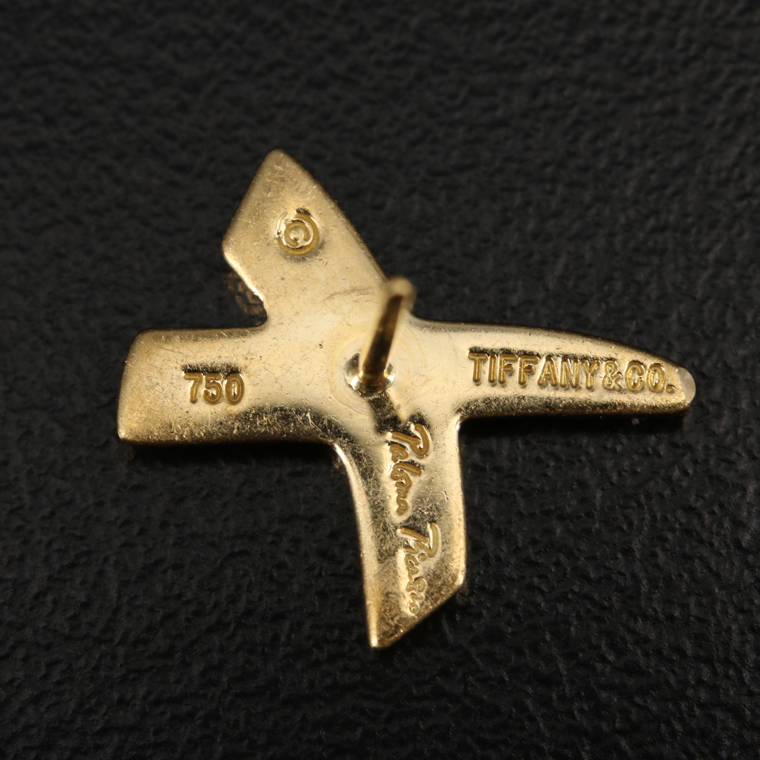 Paloma Picasso for Tiffany & Co. 18K Graffiti "X" Earrings