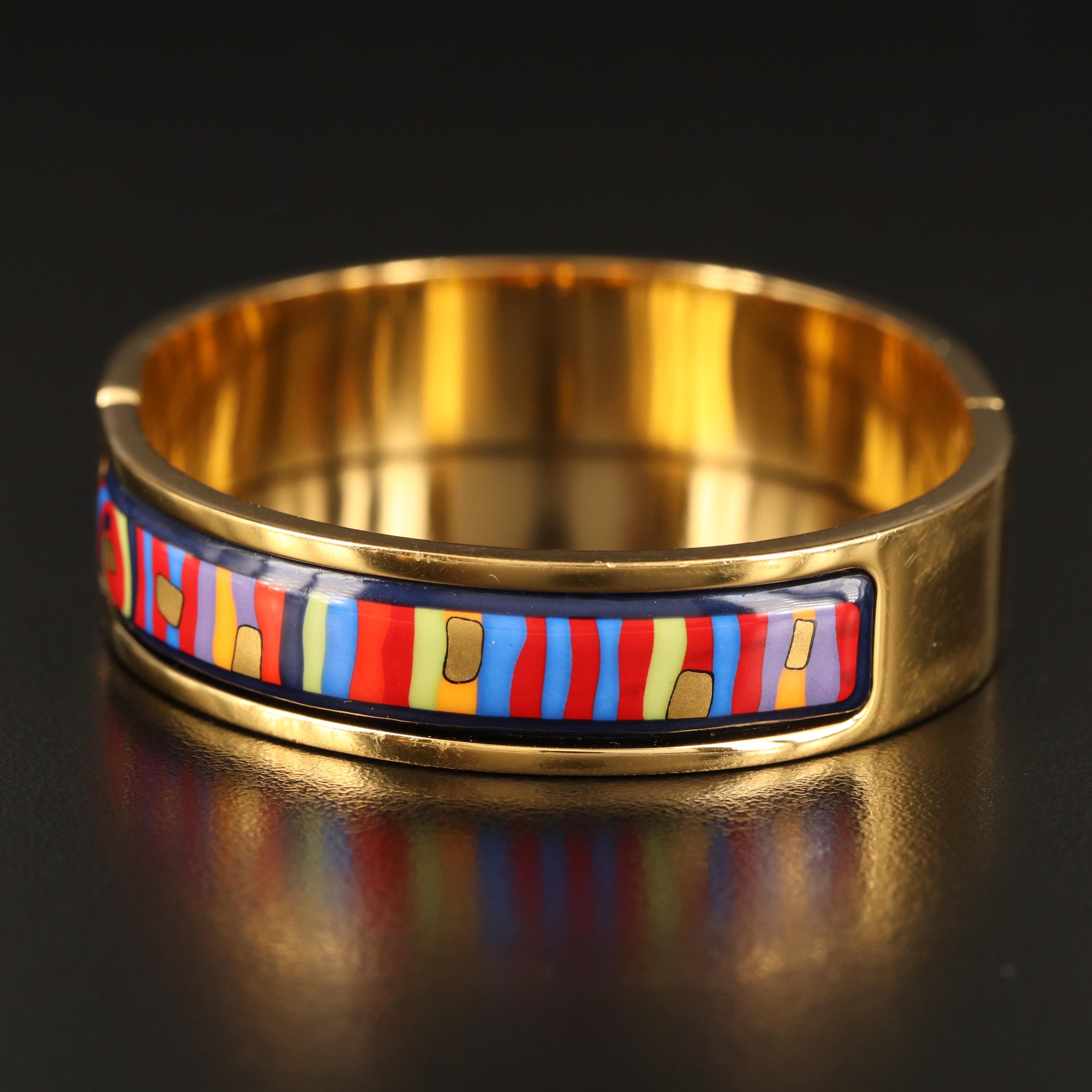 Frey Wille Enamel "Hundertwasser Spiral of Life" Jewelry Set