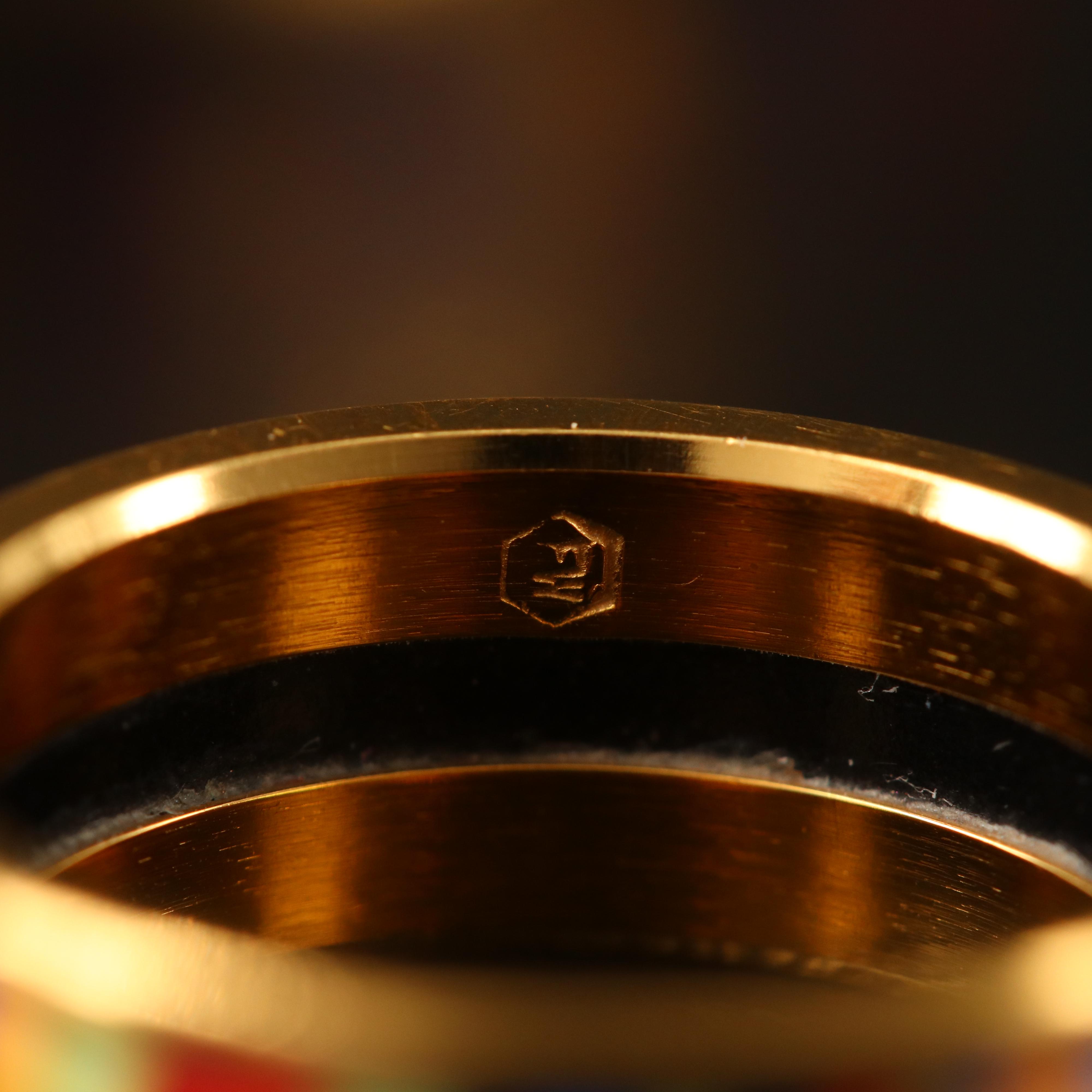 Frey Wille Enamel "Hundertwasser Spiral of Life" Jewelry Set