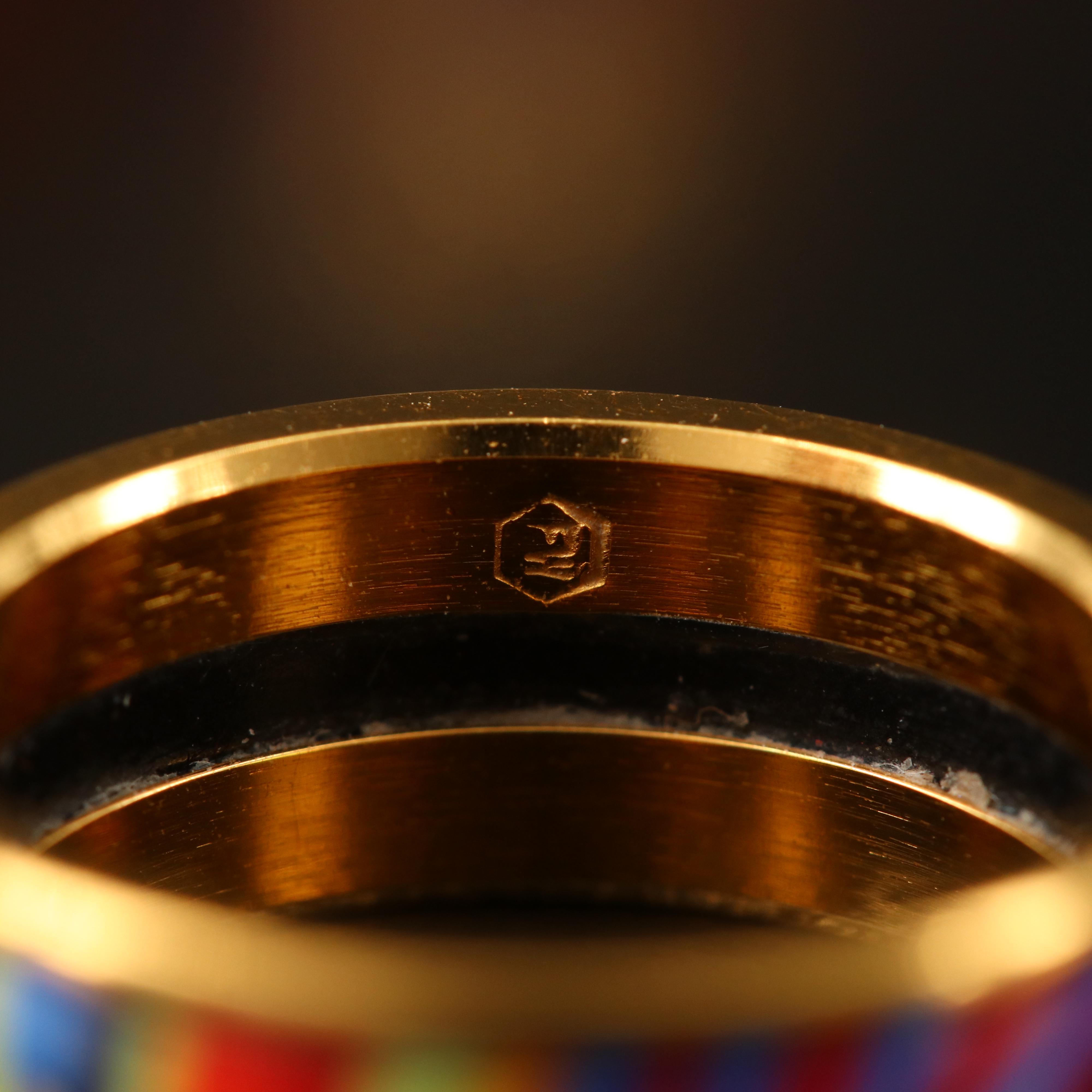 Frey Wille Enamel "Hundertwasser Spiral of Life" Jewelry Set