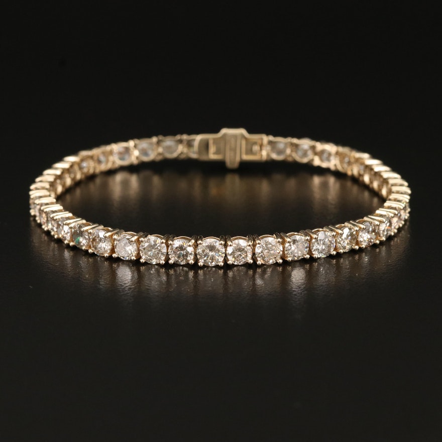 14K 9.91 CTW Diamond Line Bracelet