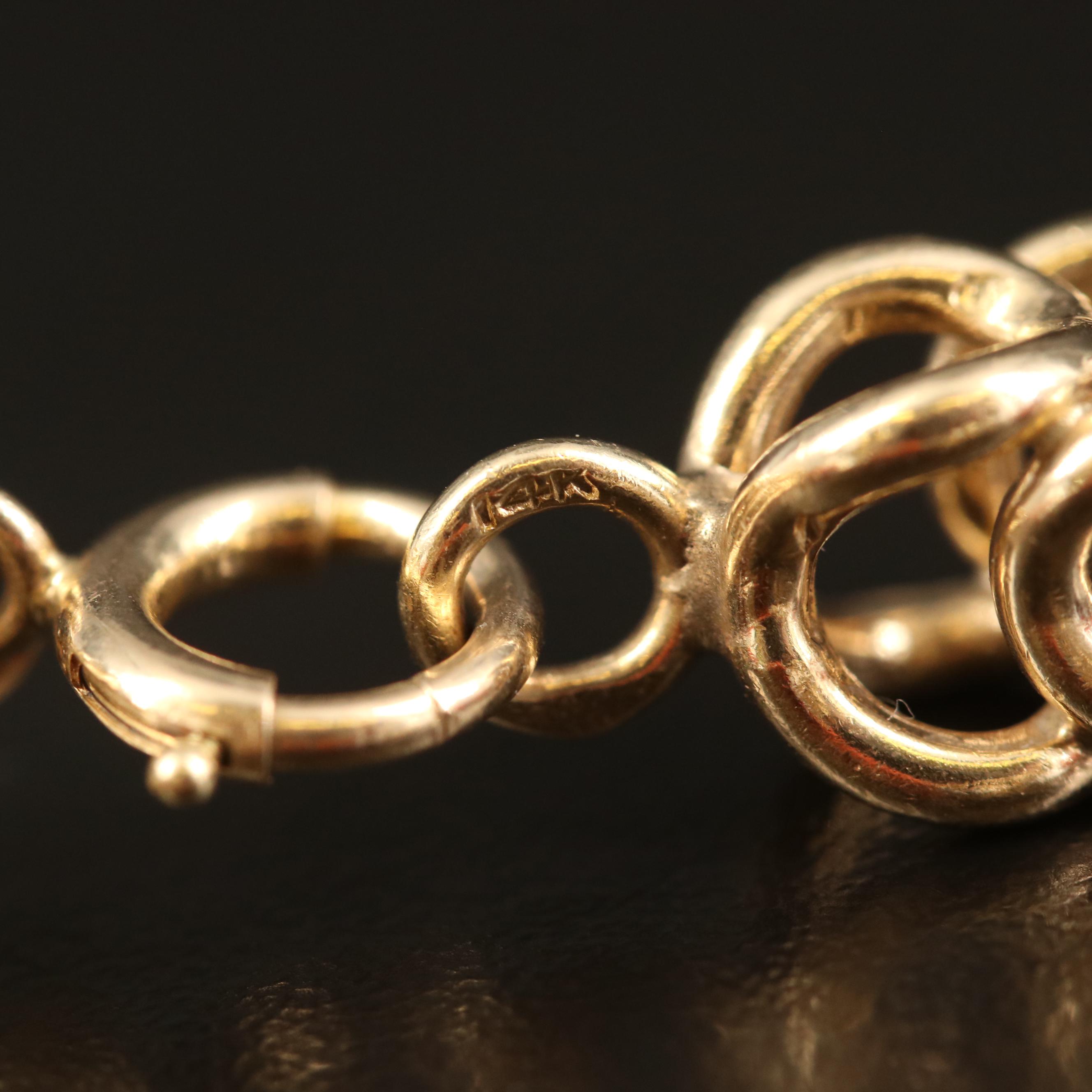 Vintage 14K Coral Bead Bracelet