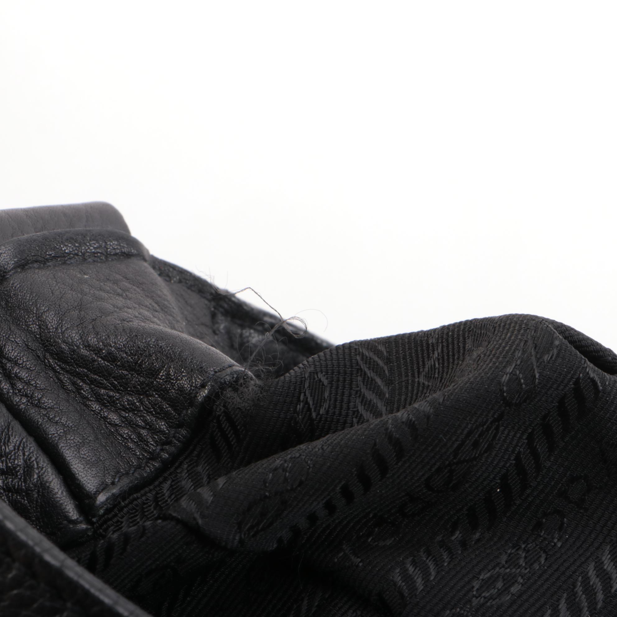 Prada Lobster Clasp Flap Bag in Black Vitello Daino Leather