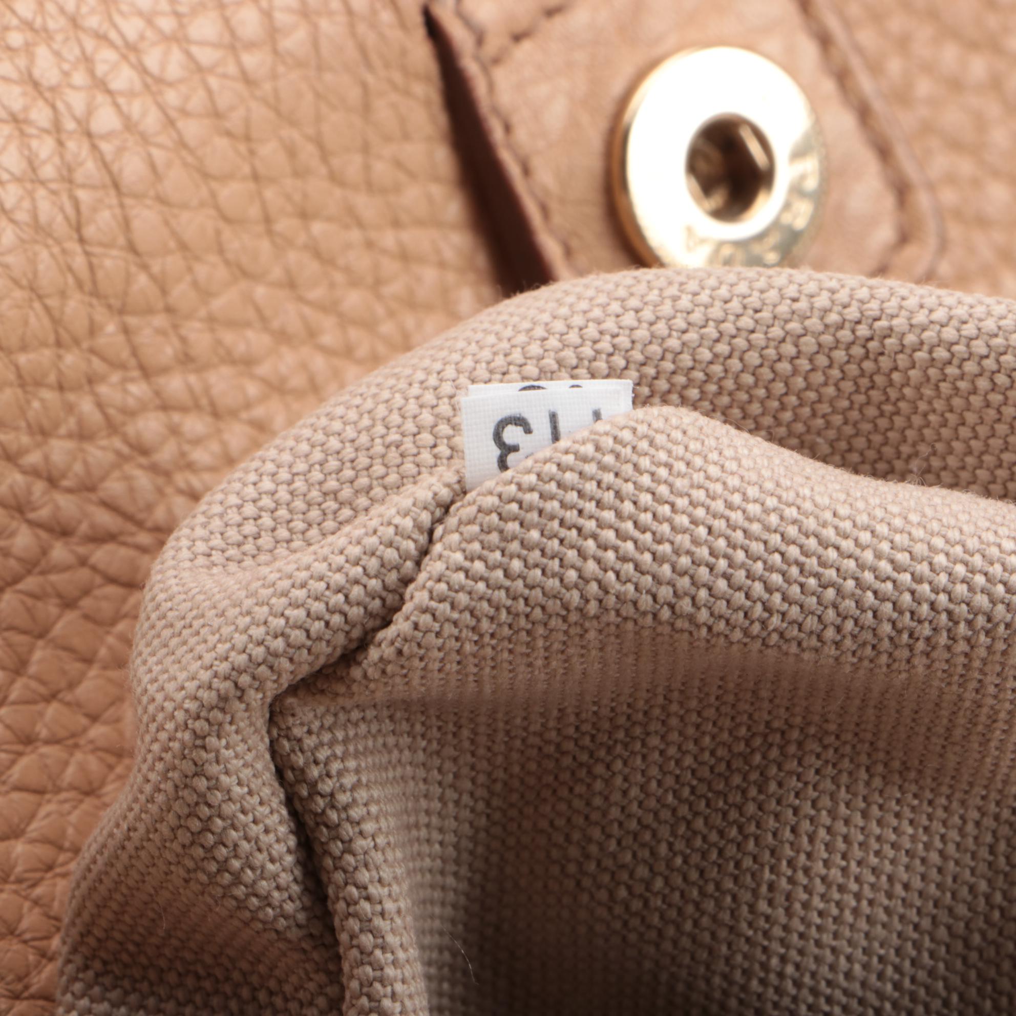 Prada Two-Way Tote in Nude Vitello Daino Leather