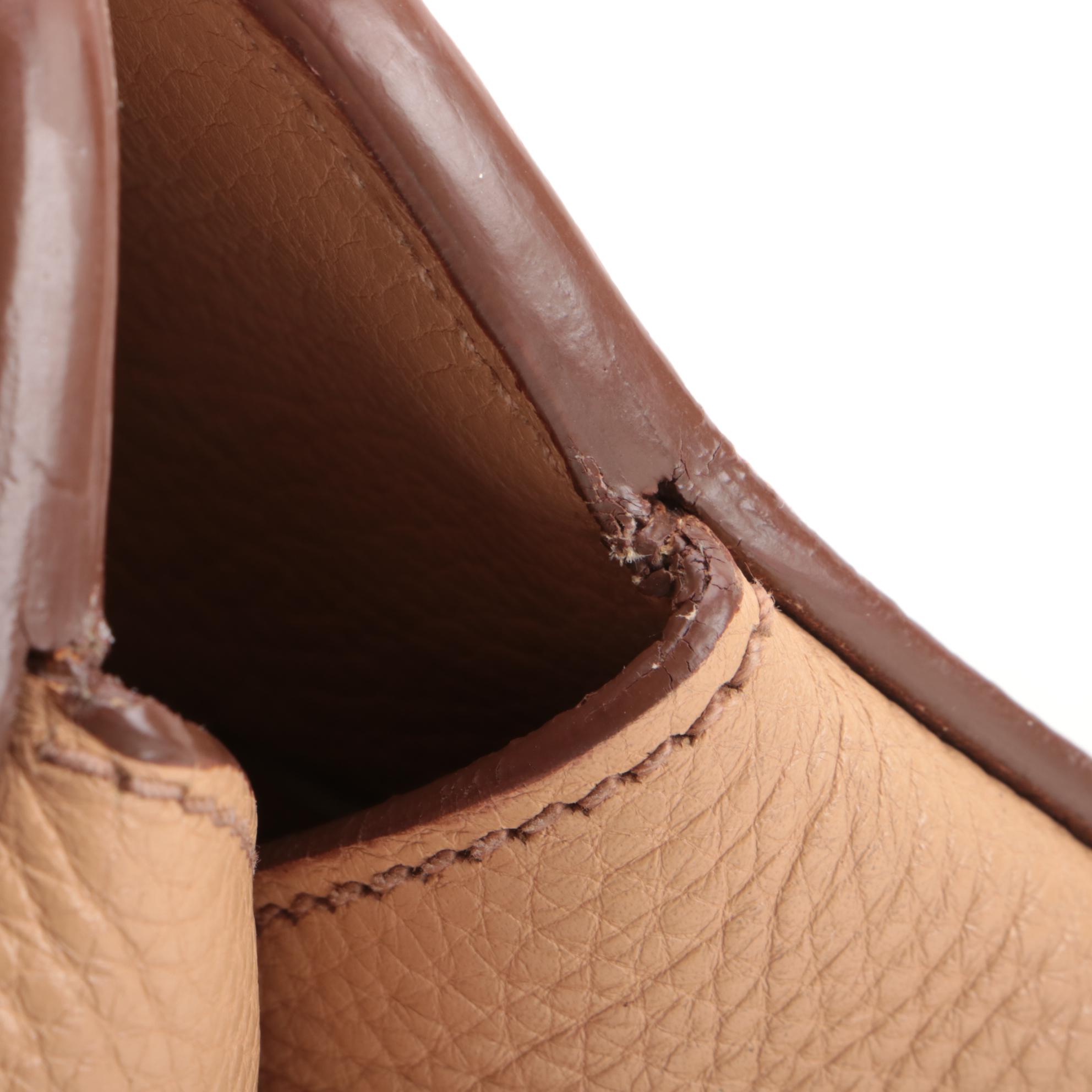 Prada Two-Way Tote in Nude Vitello Daino Leather