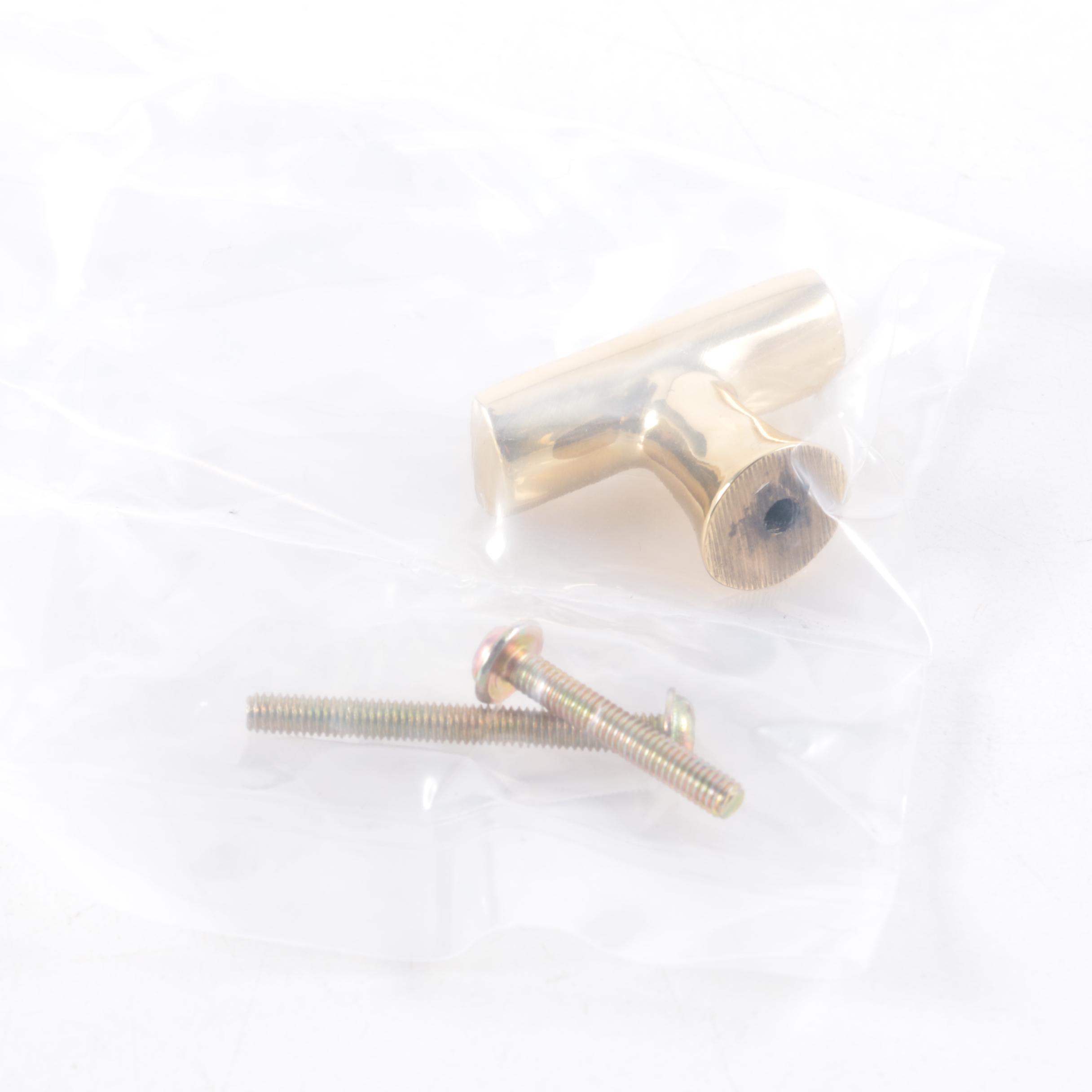 1.5" Polished Brass Finish Cabinet Knobs
