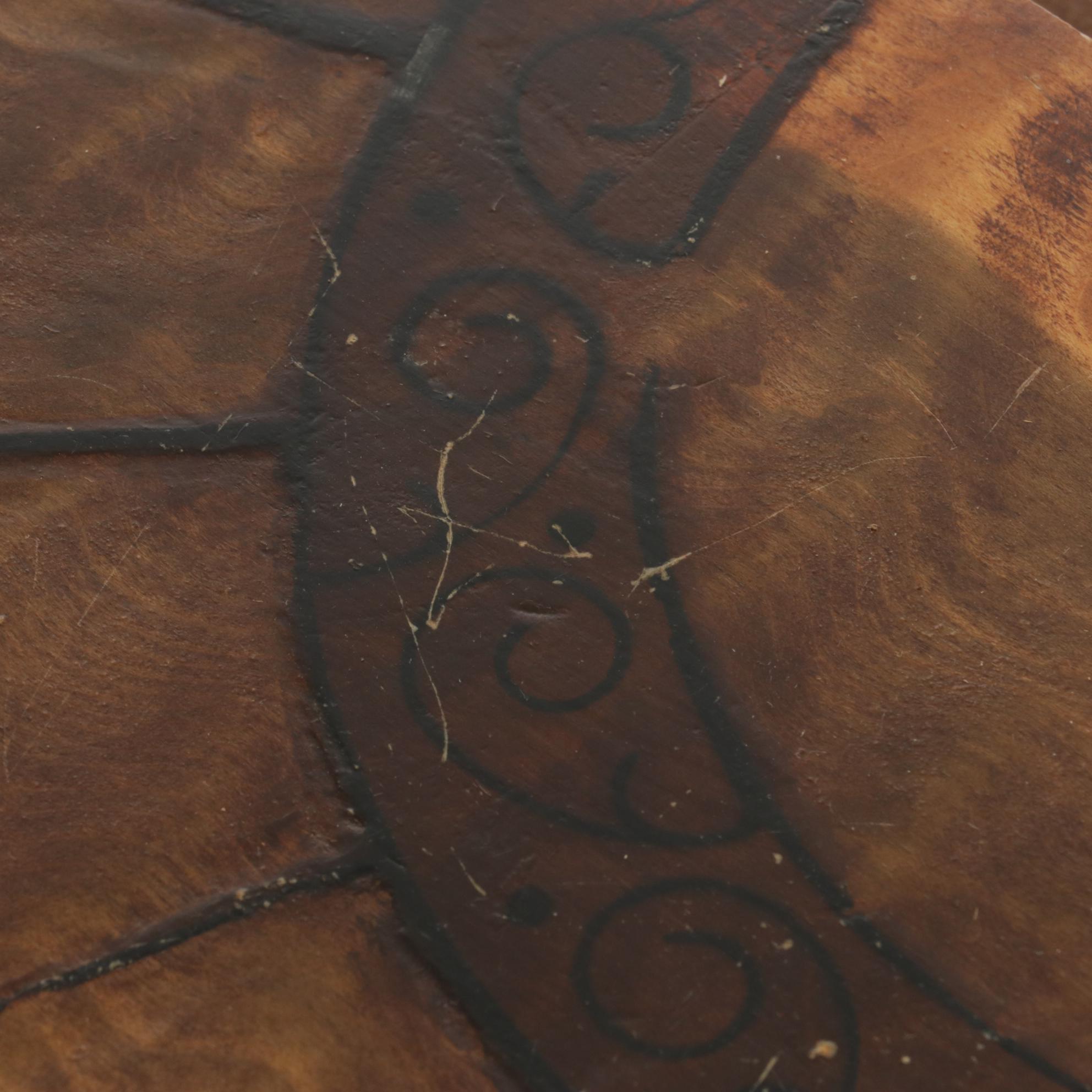 Art Deco Vanity Table with Mirror and Stool, Early to Mid 20th Century