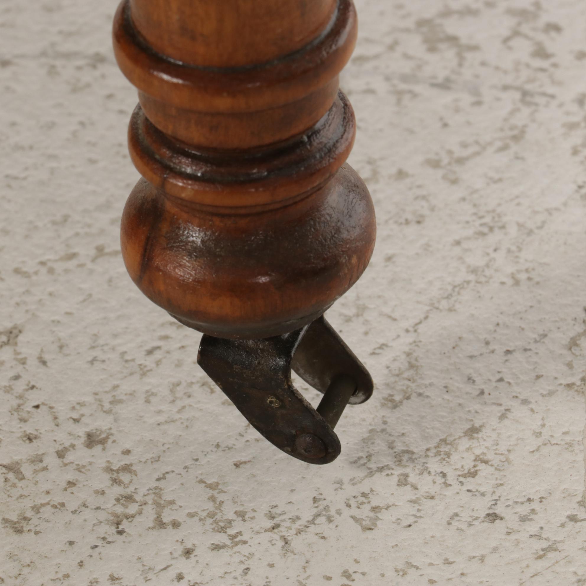 Art Deco Vanity Table with Mirror and Stool, Early to Mid 20th Century