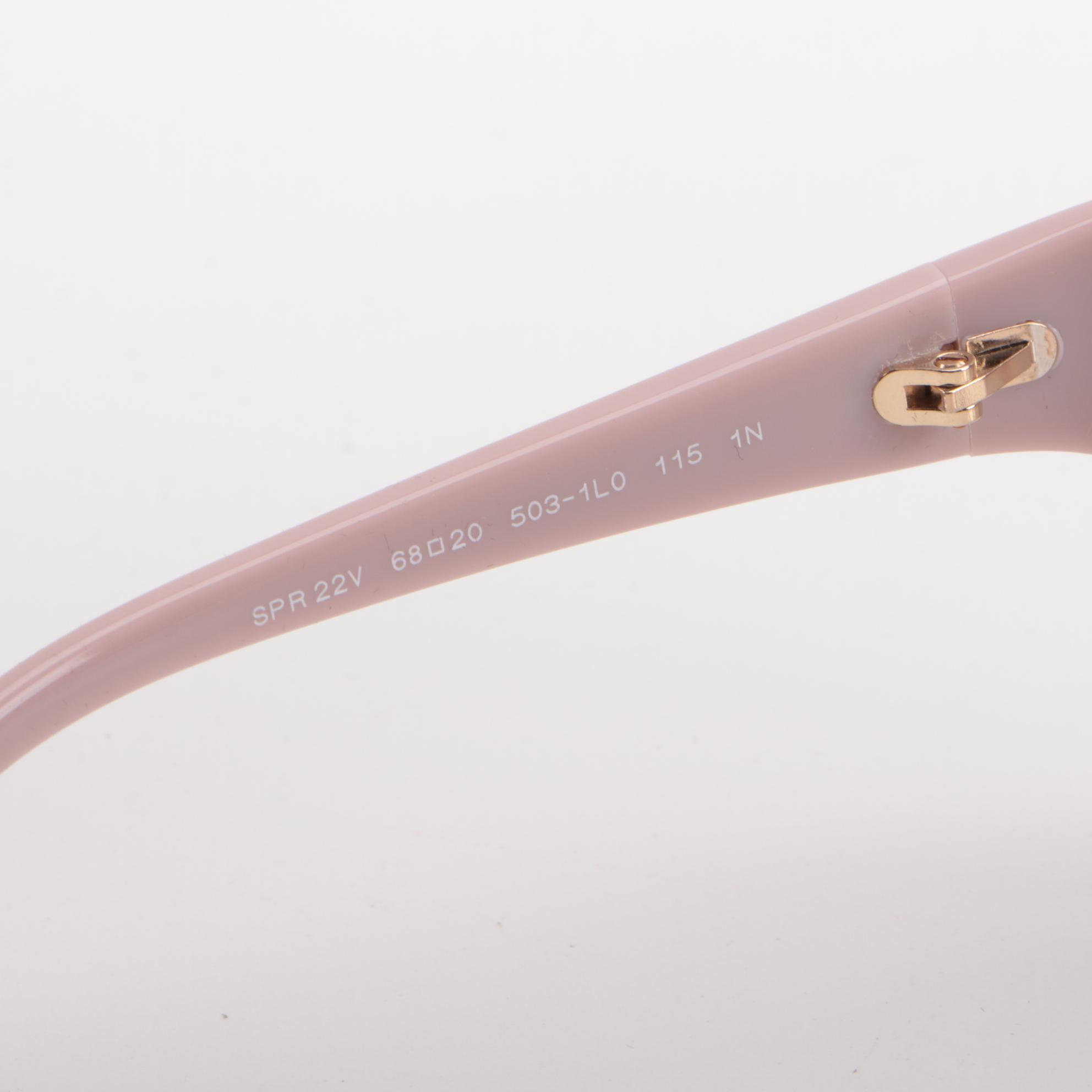 Prada SPR22V Mauve Butterfly Sunglasses with Case and Box