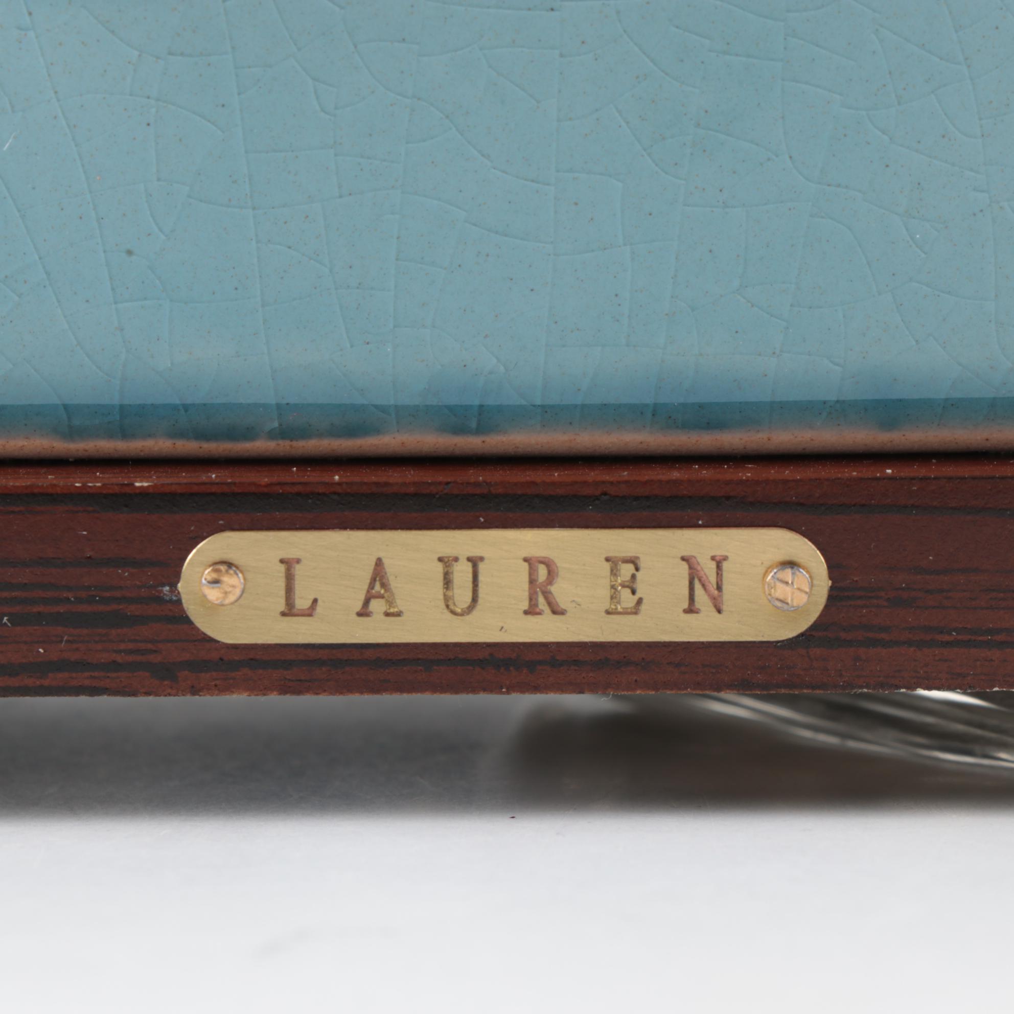 Ralph Lauren Home Blue Ceramic Table Lamps