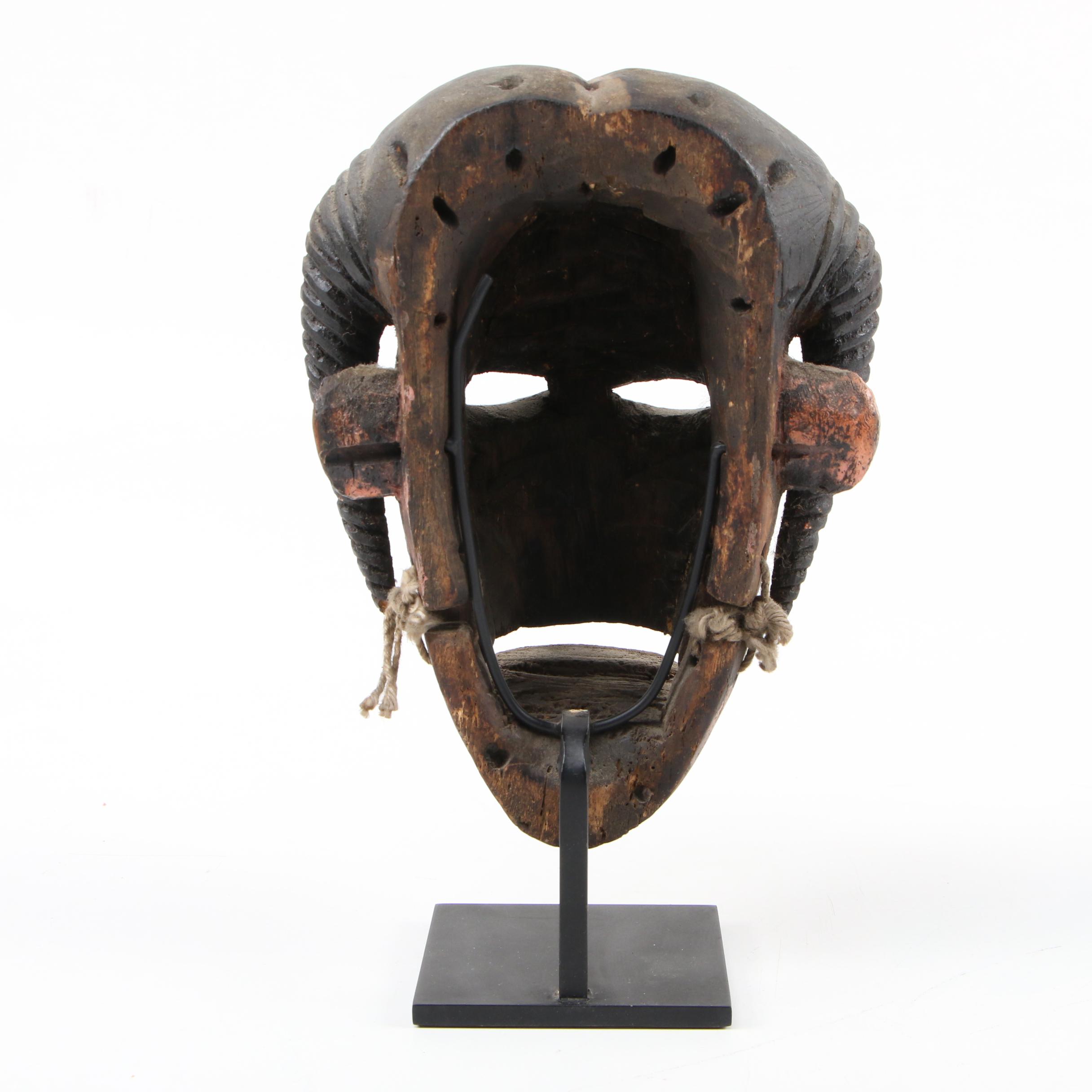 Ogoni Articulated Polychrome Wood Mask, West Africa