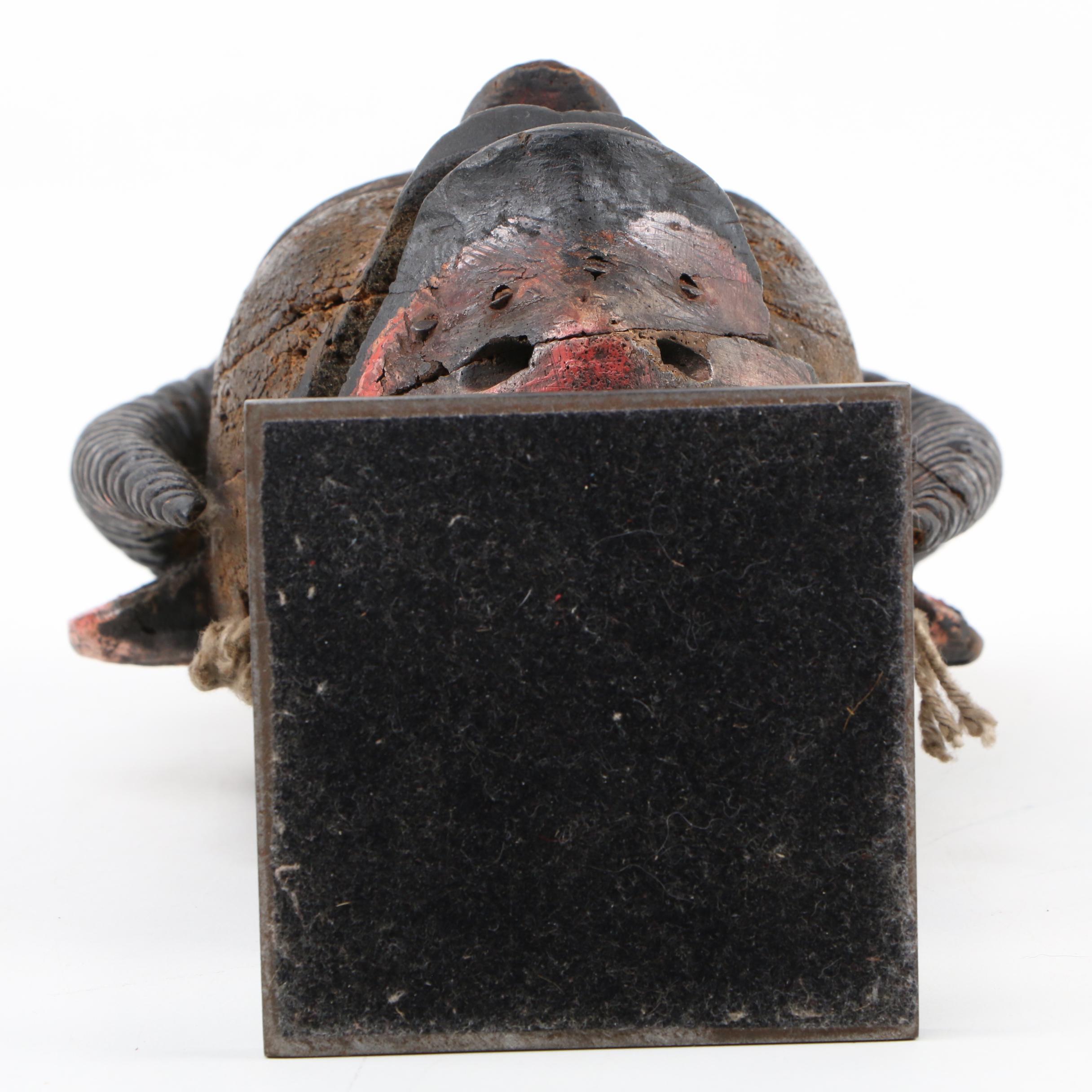 Ogoni Articulated Polychrome Wood Mask, West Africa