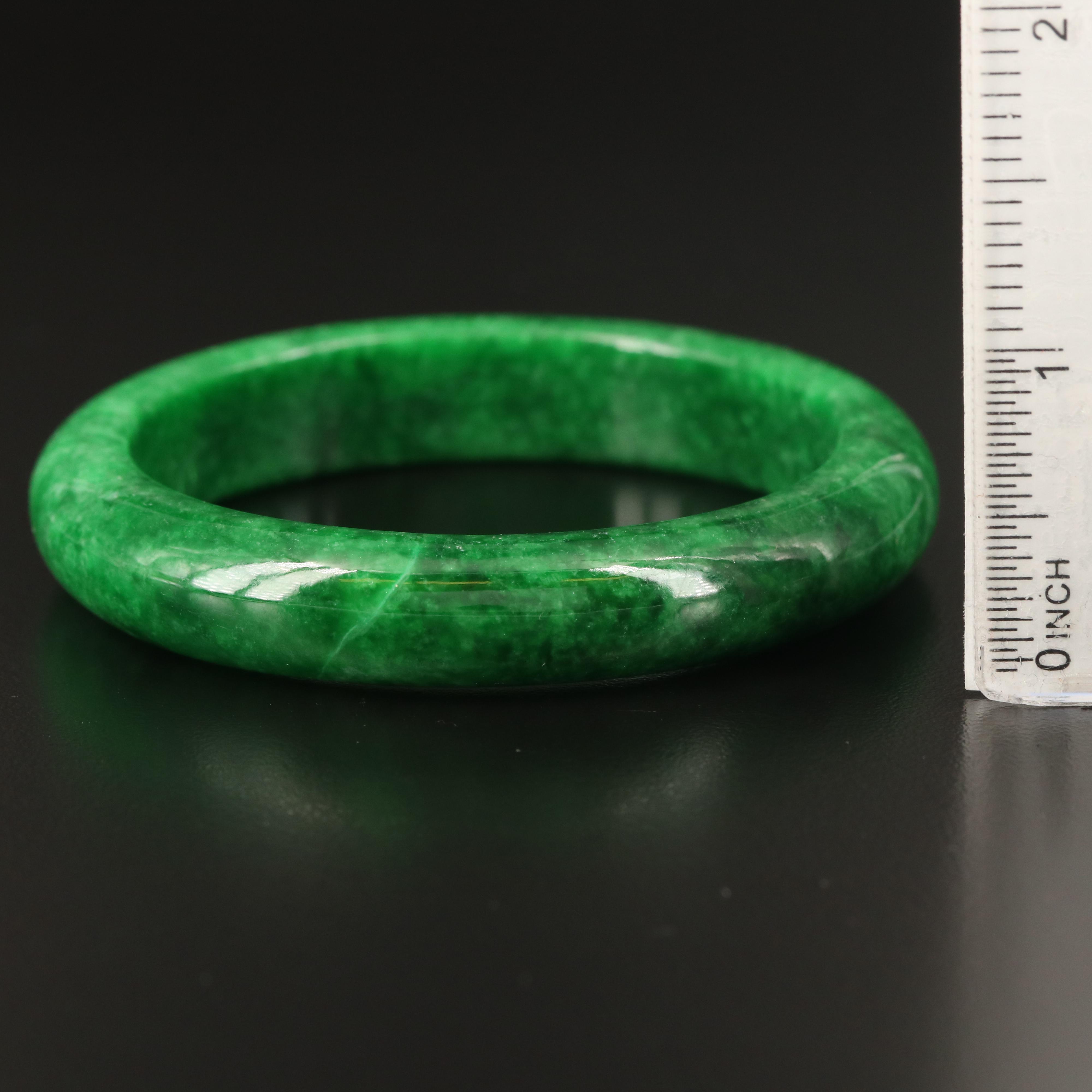 Jadeite Hololith Bangle