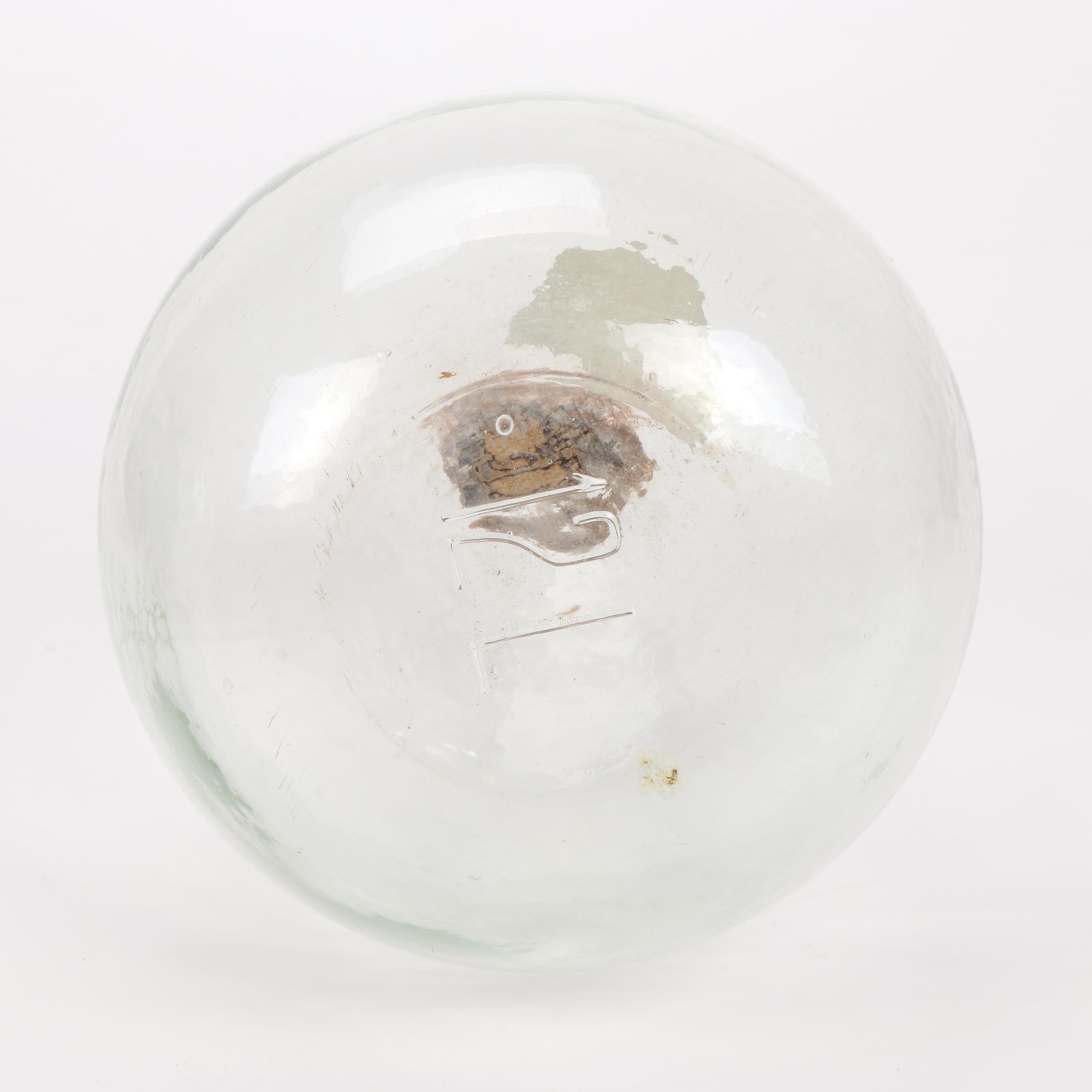 French Vin De Beaune and Vin De St. Aubin Hand Blown Glass Demijohns, Antique