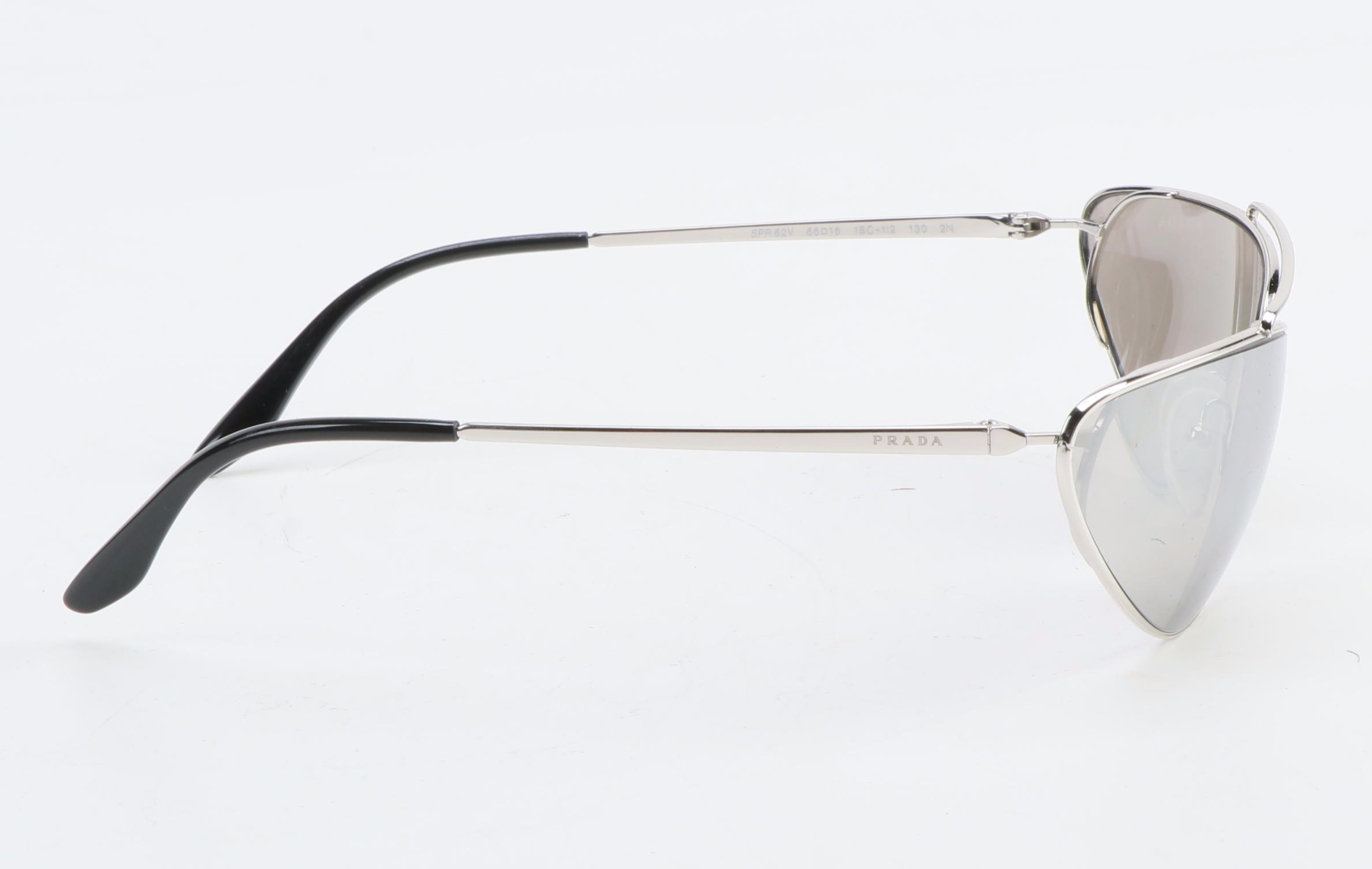 Prada SPR62V Mirrored Catwalk Sunglasses with Case and Box