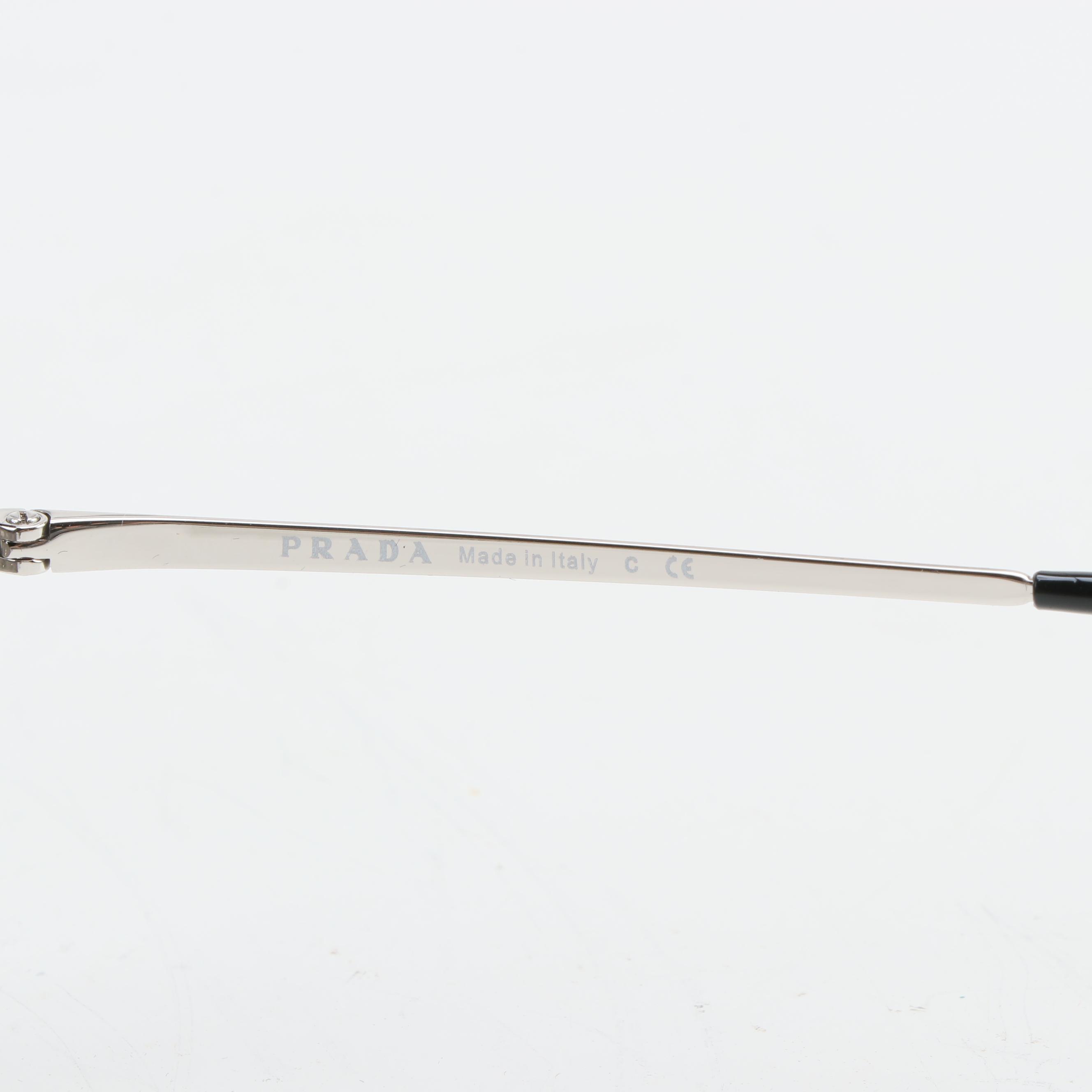 Prada SPR62V Mirrored Catwalk Sunglasses with Case and Box