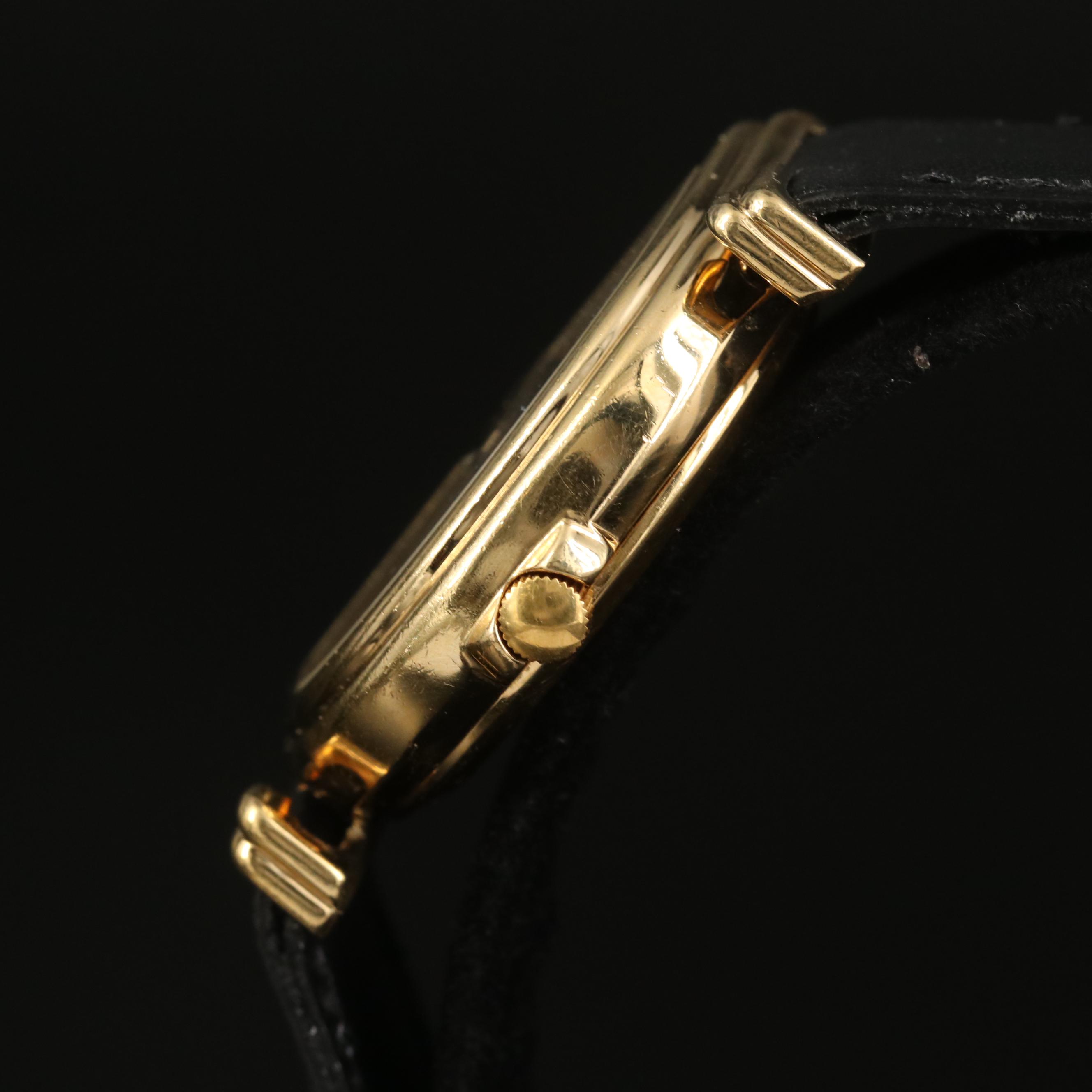 Jean d'Eve Sectora Retrograde Gold Plated Quartz Watch