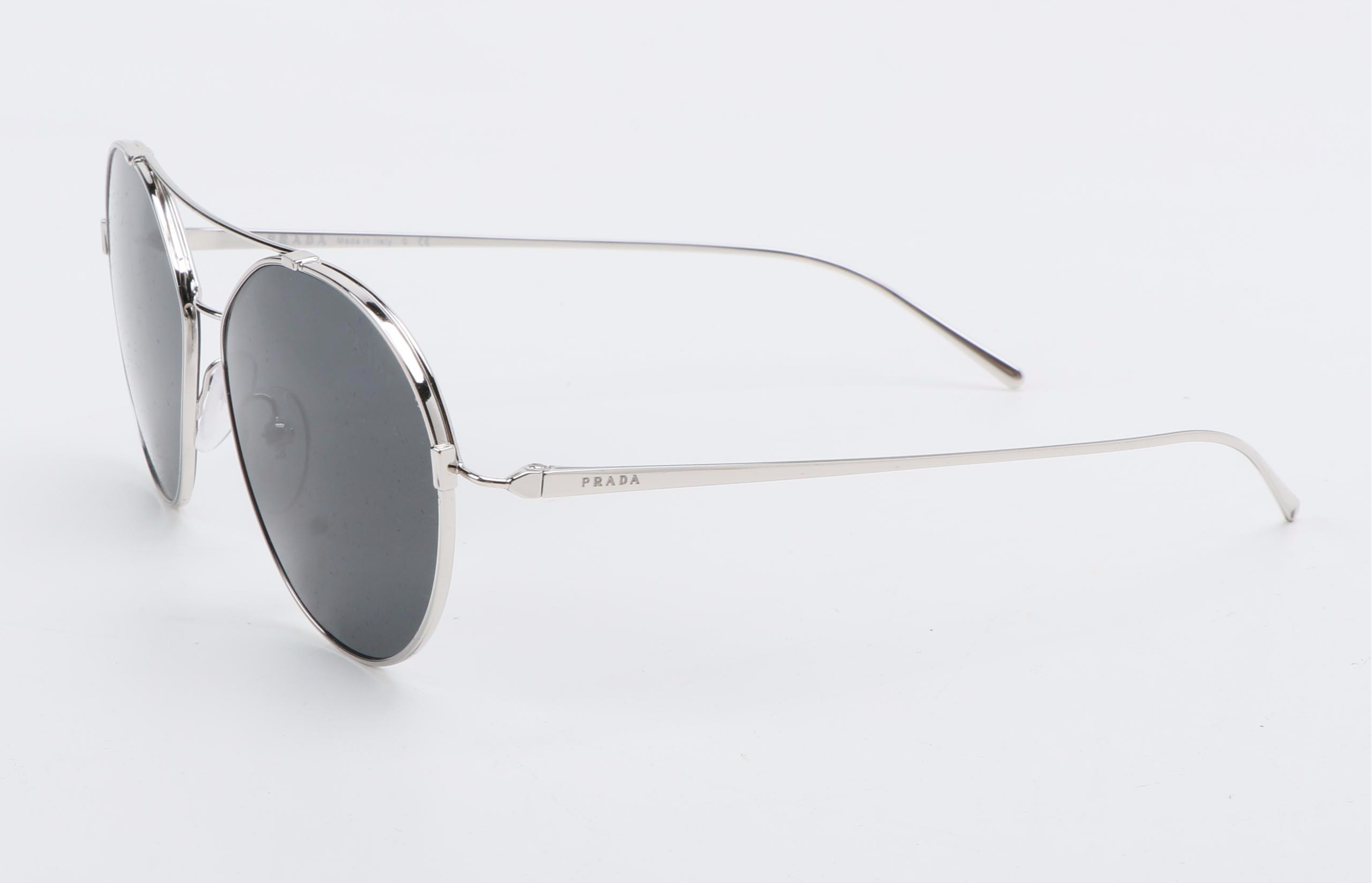 Prada SPR56U Aviator Sunglasses with Case and Box