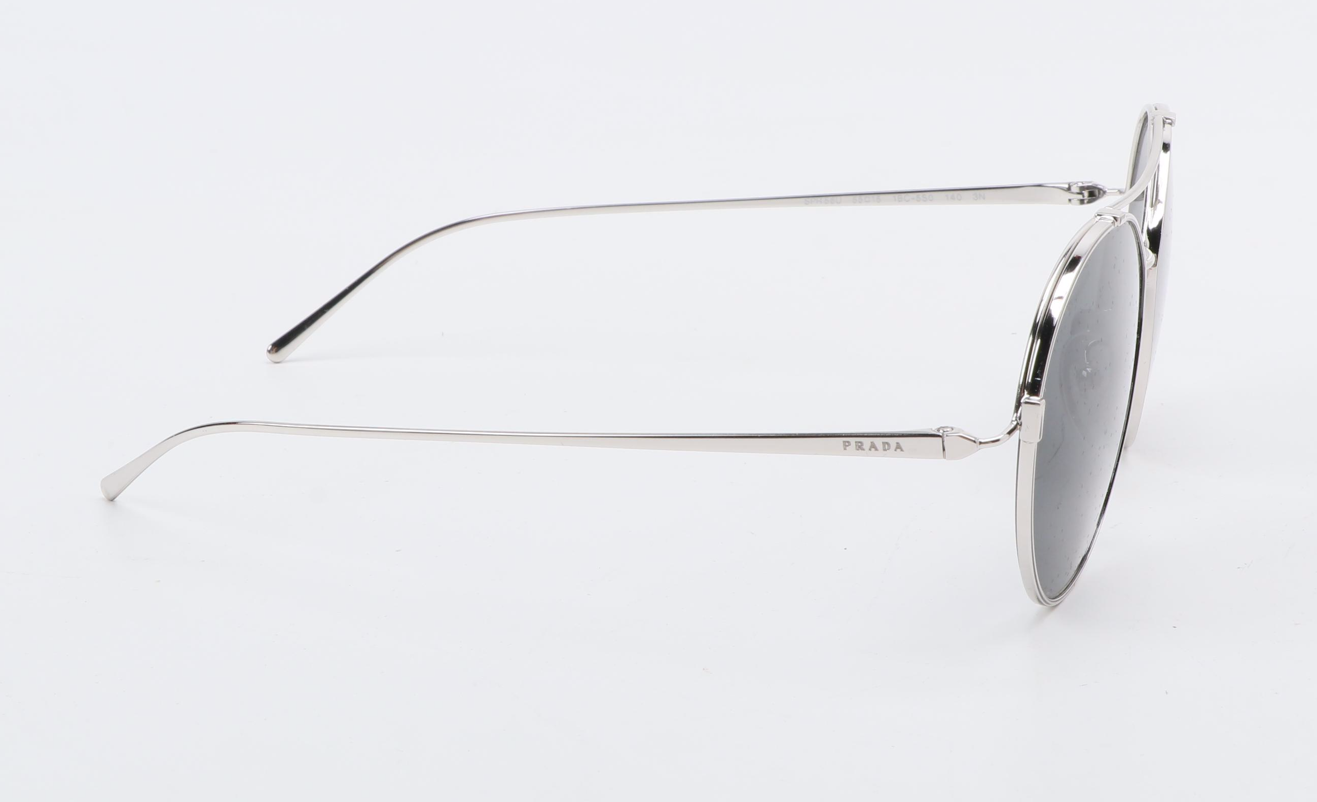 Prada SPR56U Aviator Sunglasses with Case and Box