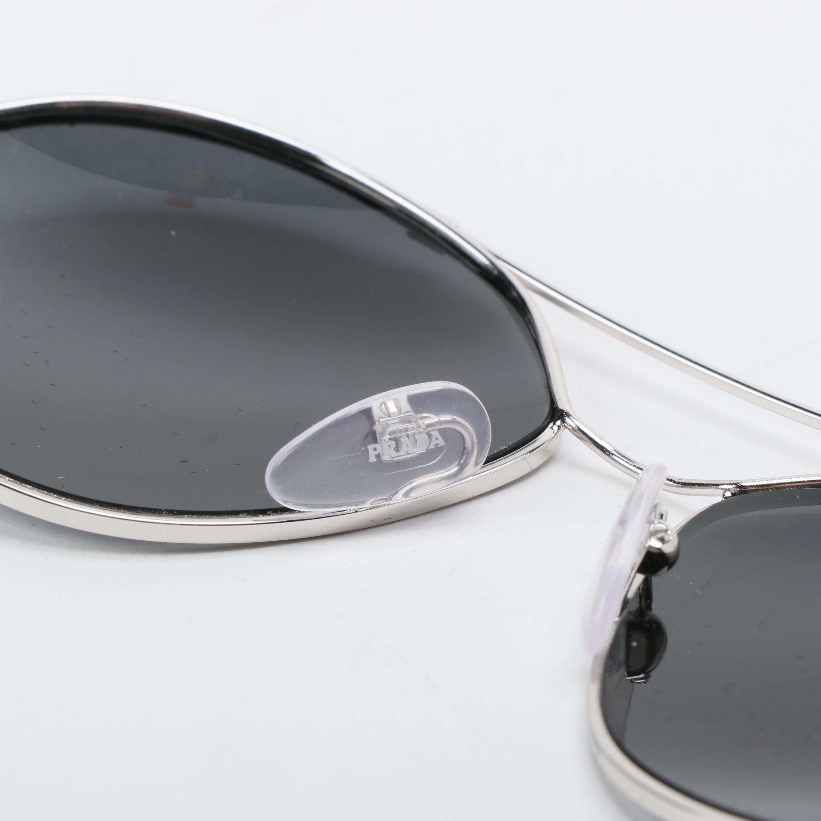 Prada SPR56U Aviator Sunglasses with Case and Box