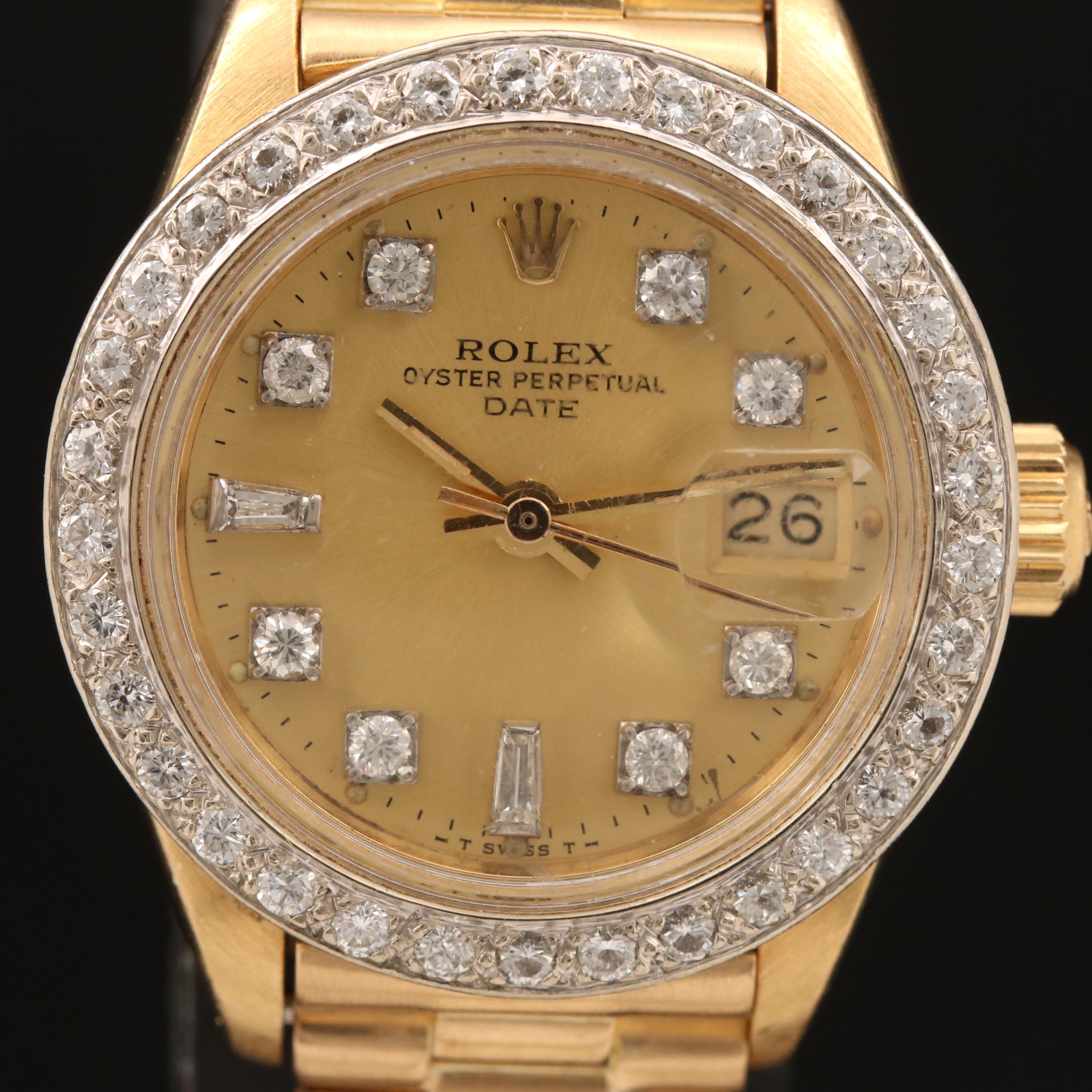 1978 Rolex Datejust 18K and Diamond Watch