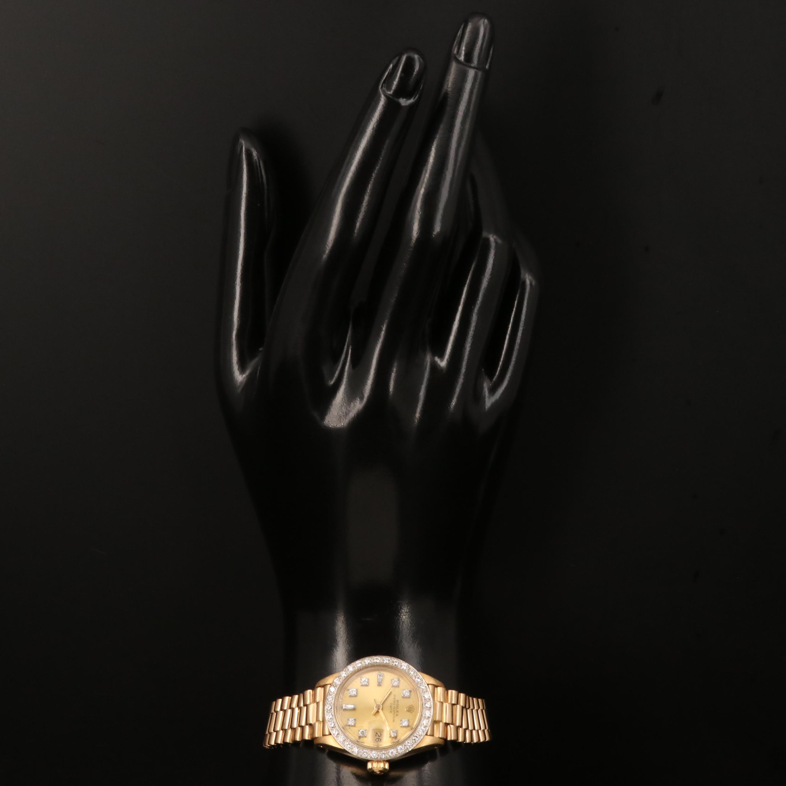 1978 Rolex Datejust 18K and Diamond Watch