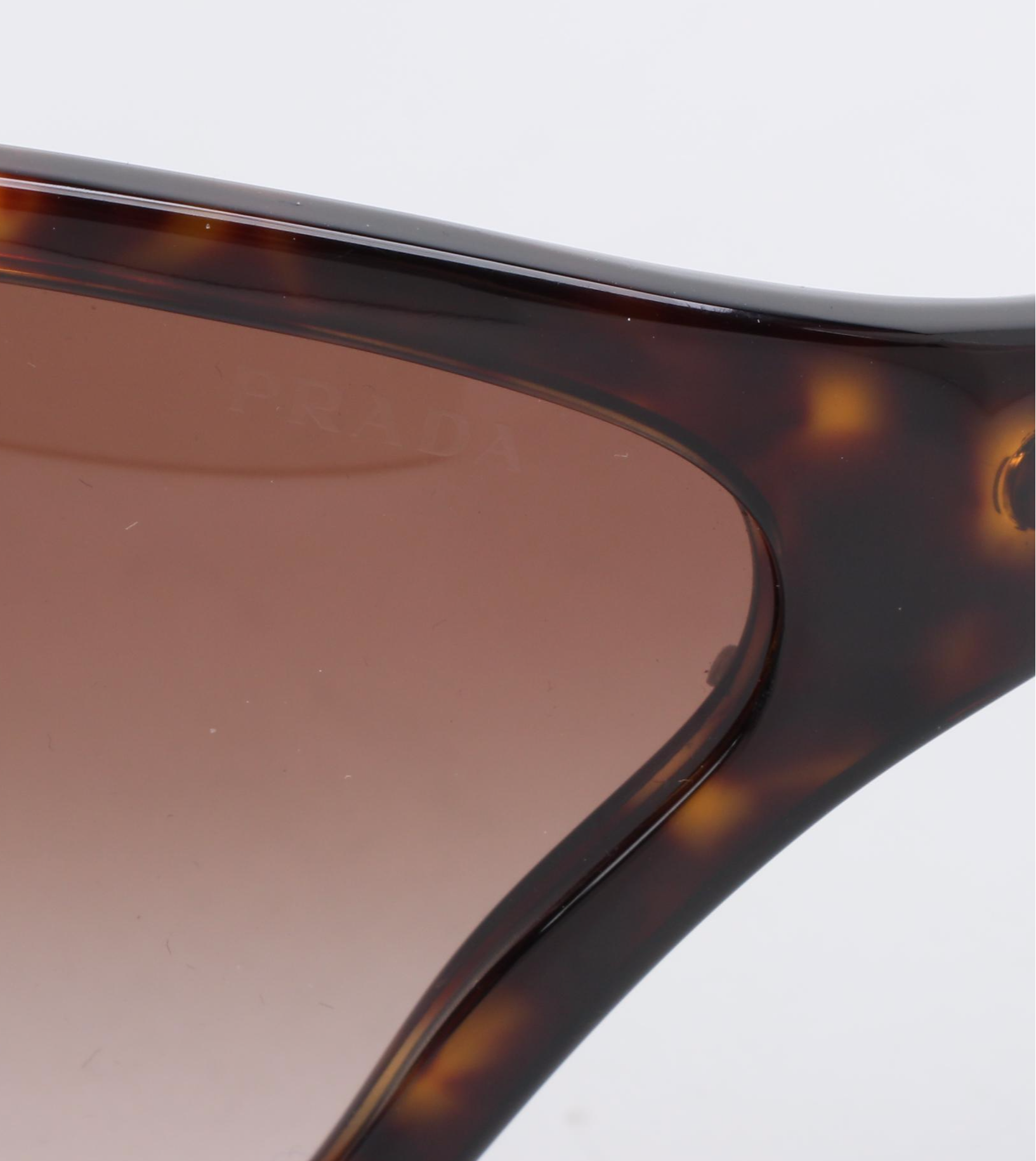 Prada SPR22V Catwalk Havana Tortoise Butterfly Sunglasses