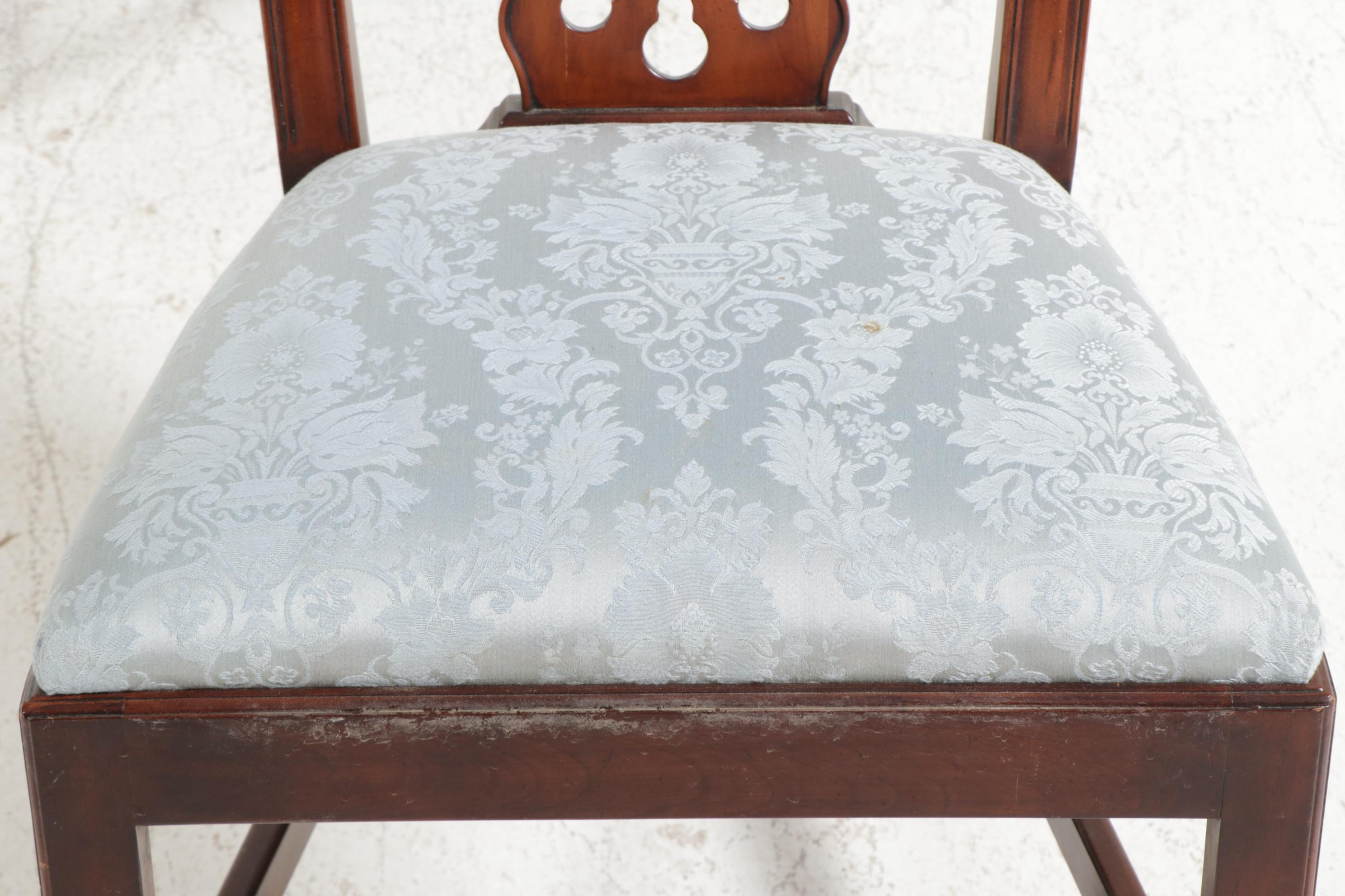 Eleven Henredon "Salem Collection" Chippendale Style Mahogany Dining Chairs