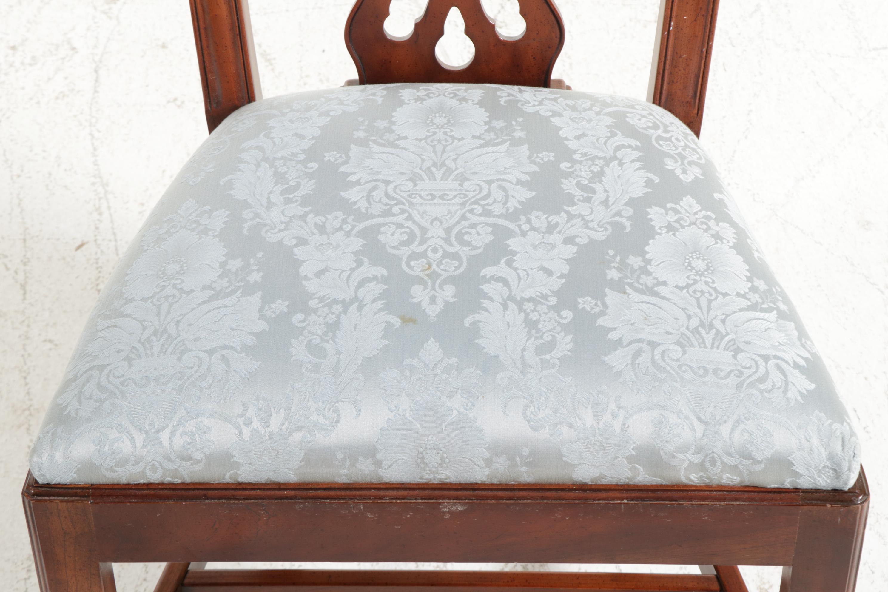 Eleven Henredon "Salem Collection" Chippendale Style Mahogany Dining Chairs