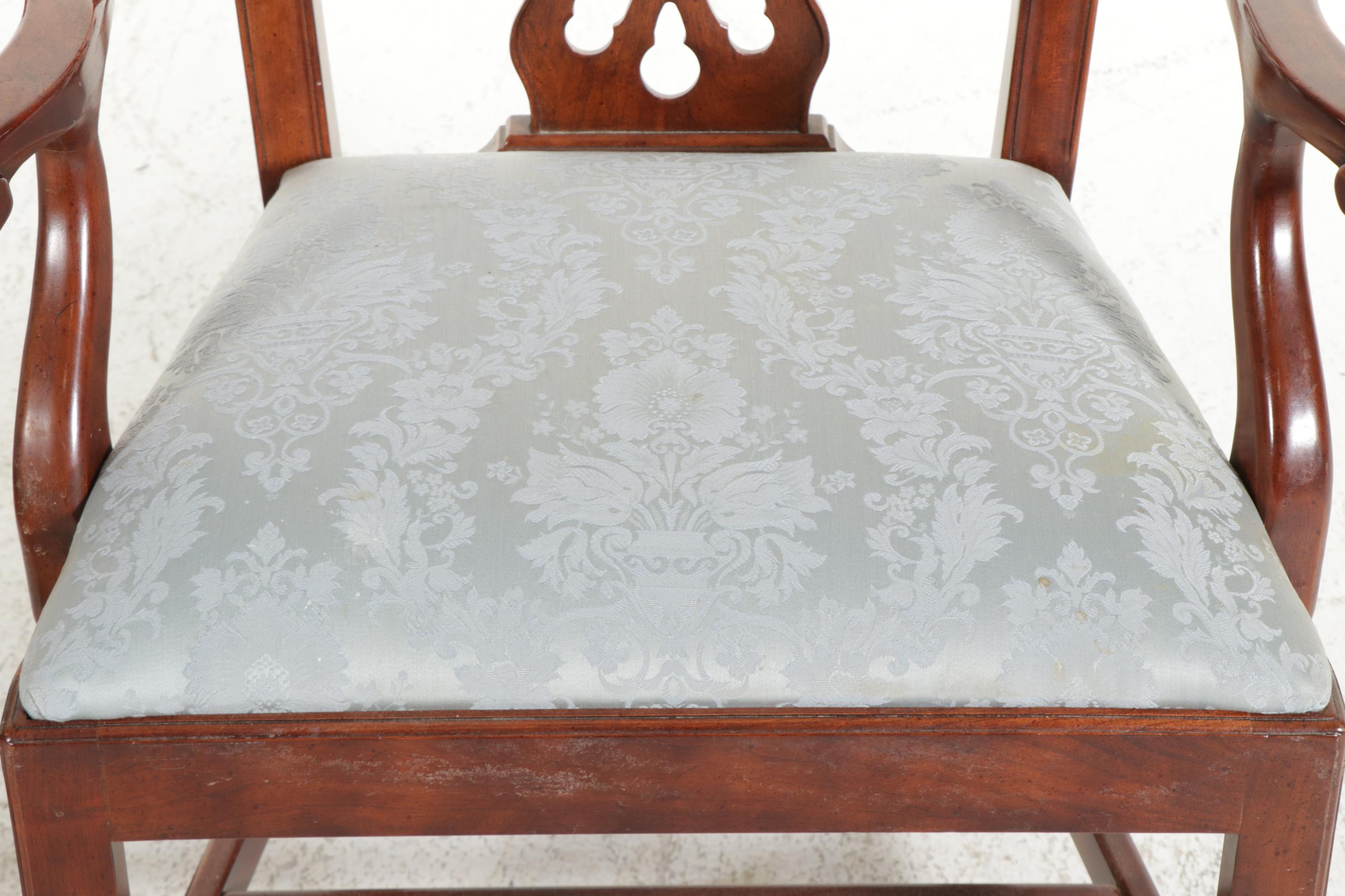 Eleven Henredon "Salem Collection" Chippendale Style Mahogany Dining Chairs