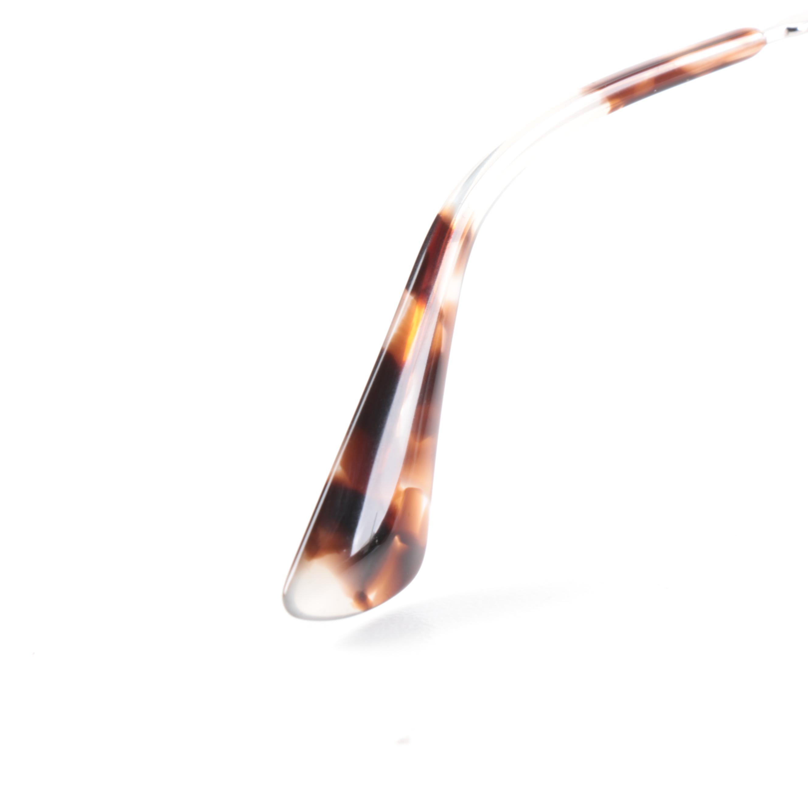 Prada SPR62S Round Metal Frame Sunglasses with Case