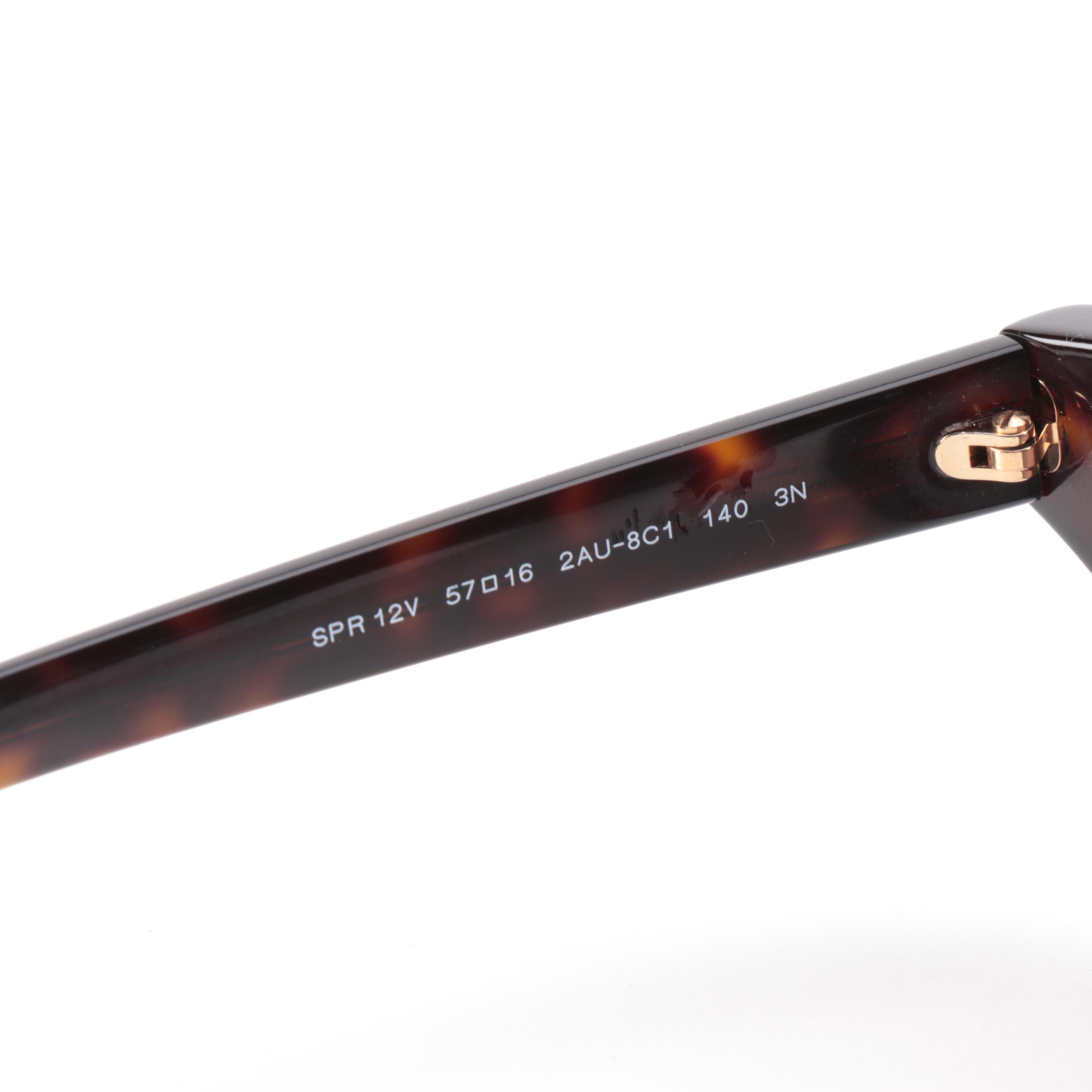 Prada SPR12V Butterfly Sunglasses in Tortoise with Case