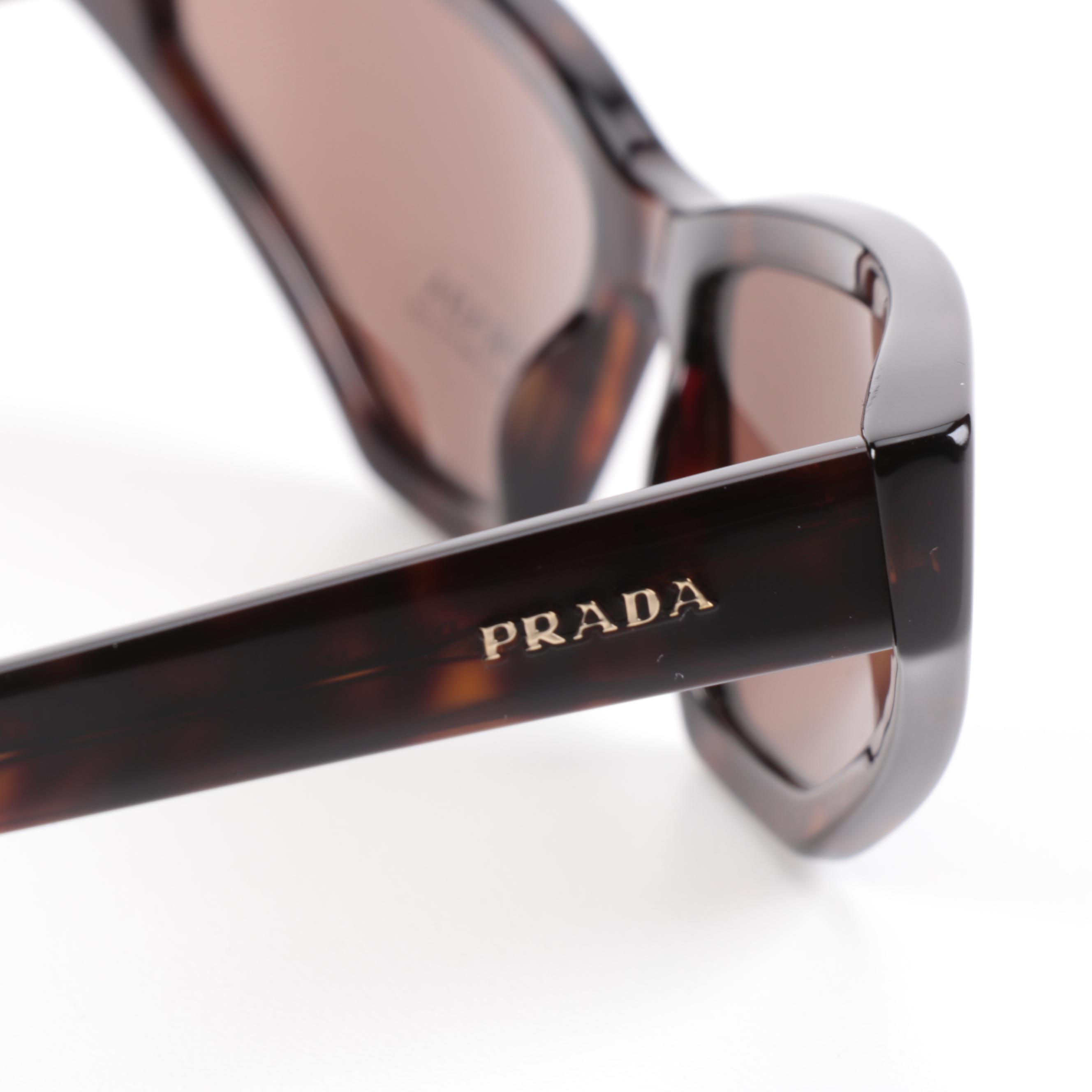 Prada SPR12V Butterfly Sunglasses in Tortoise with Case