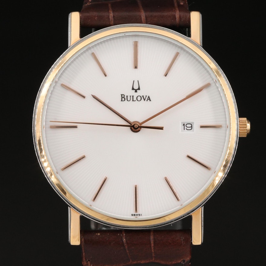 Bulova Classic Two-Tone Stainless Steel Quartz Wristwatch