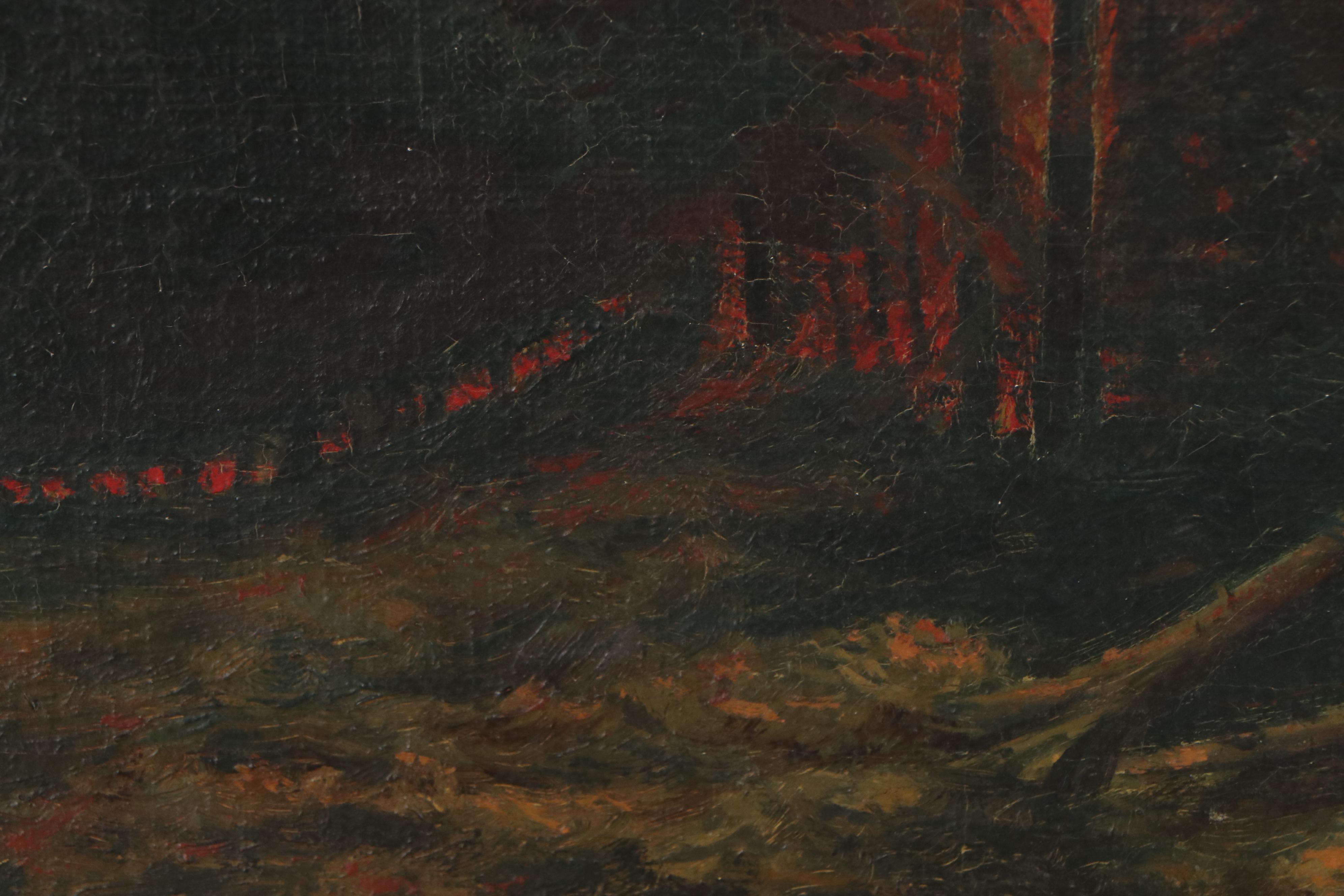 Oil Painting after Alexei Kuz’mich Denisov-Uralsky "Forest Fire"