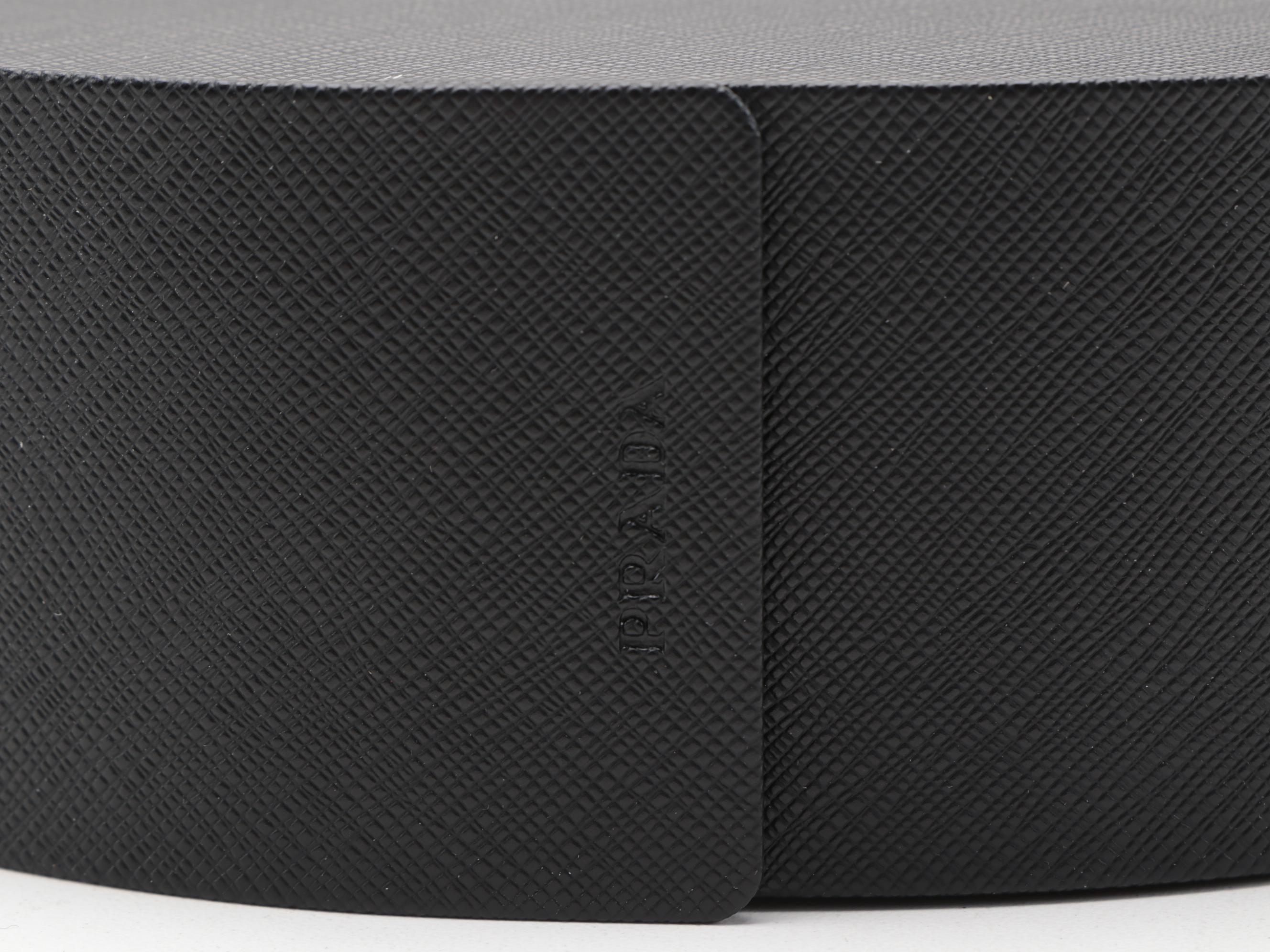 Prada SPR12V Black and White Modified Cat Eye Sunglasses with Case