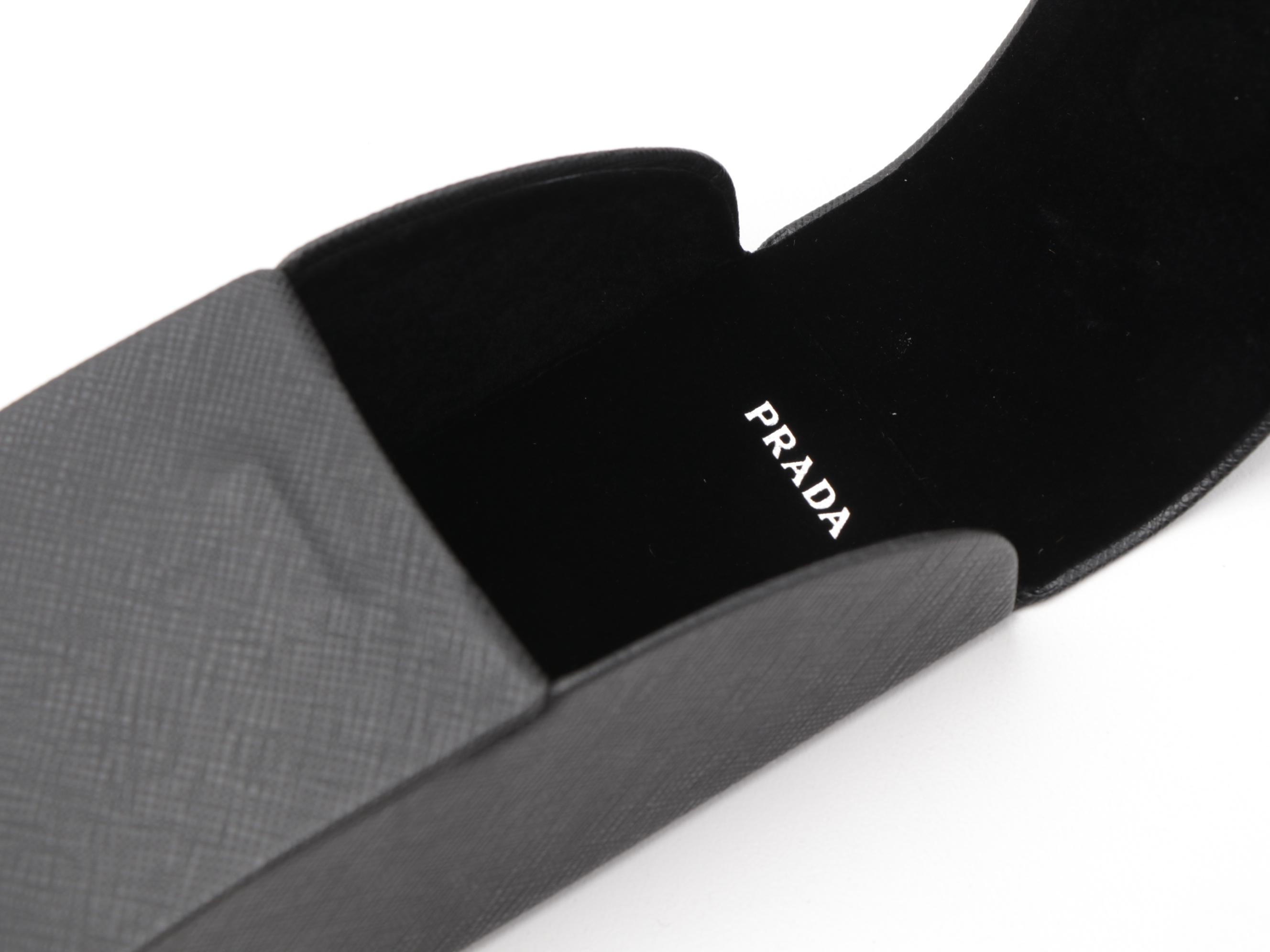 Prada SPR03V Black Geometric Sunglasses with Case