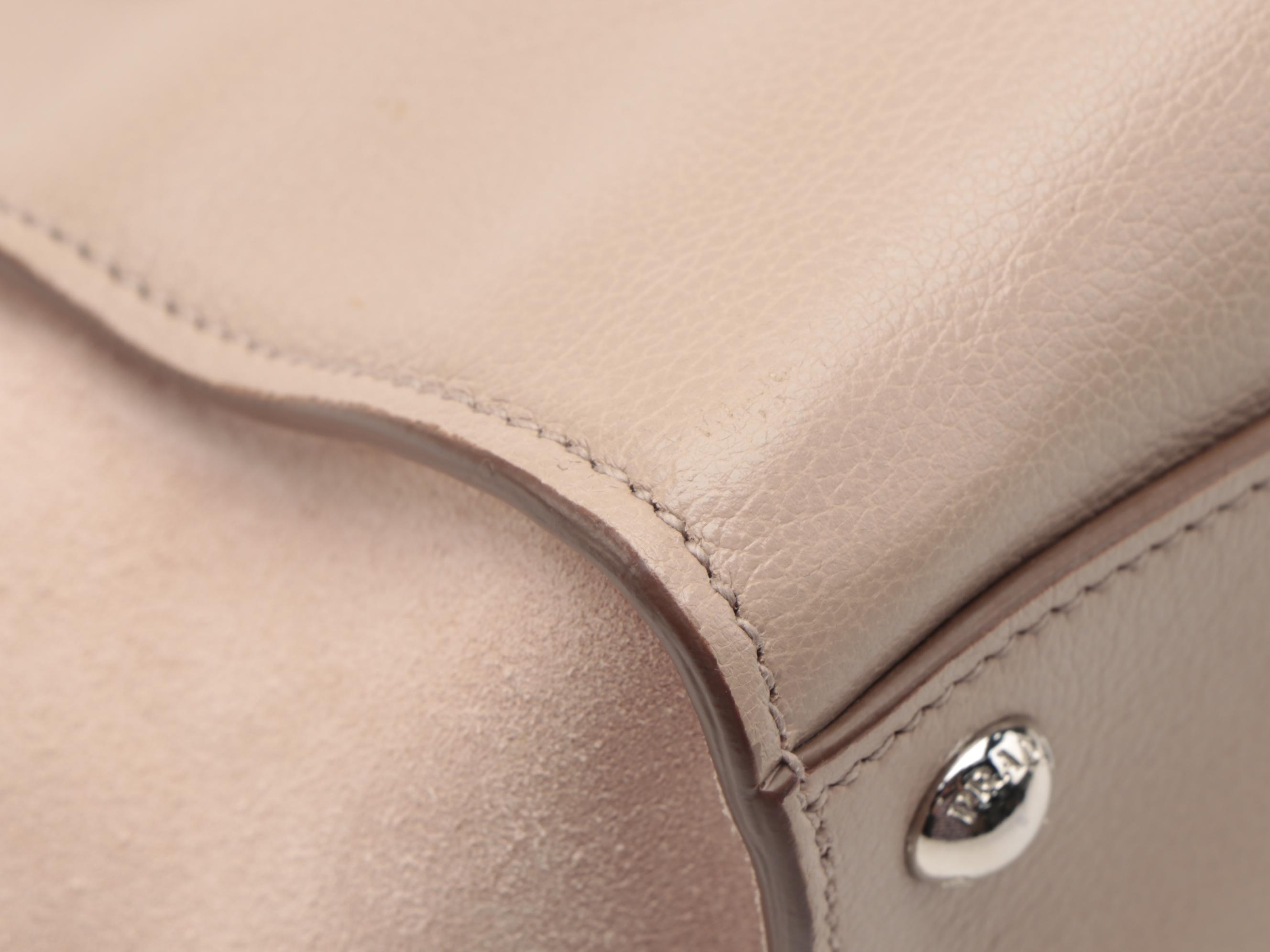 Prada Twin Pocket Bag in Glace Calfskin Leather and Suede