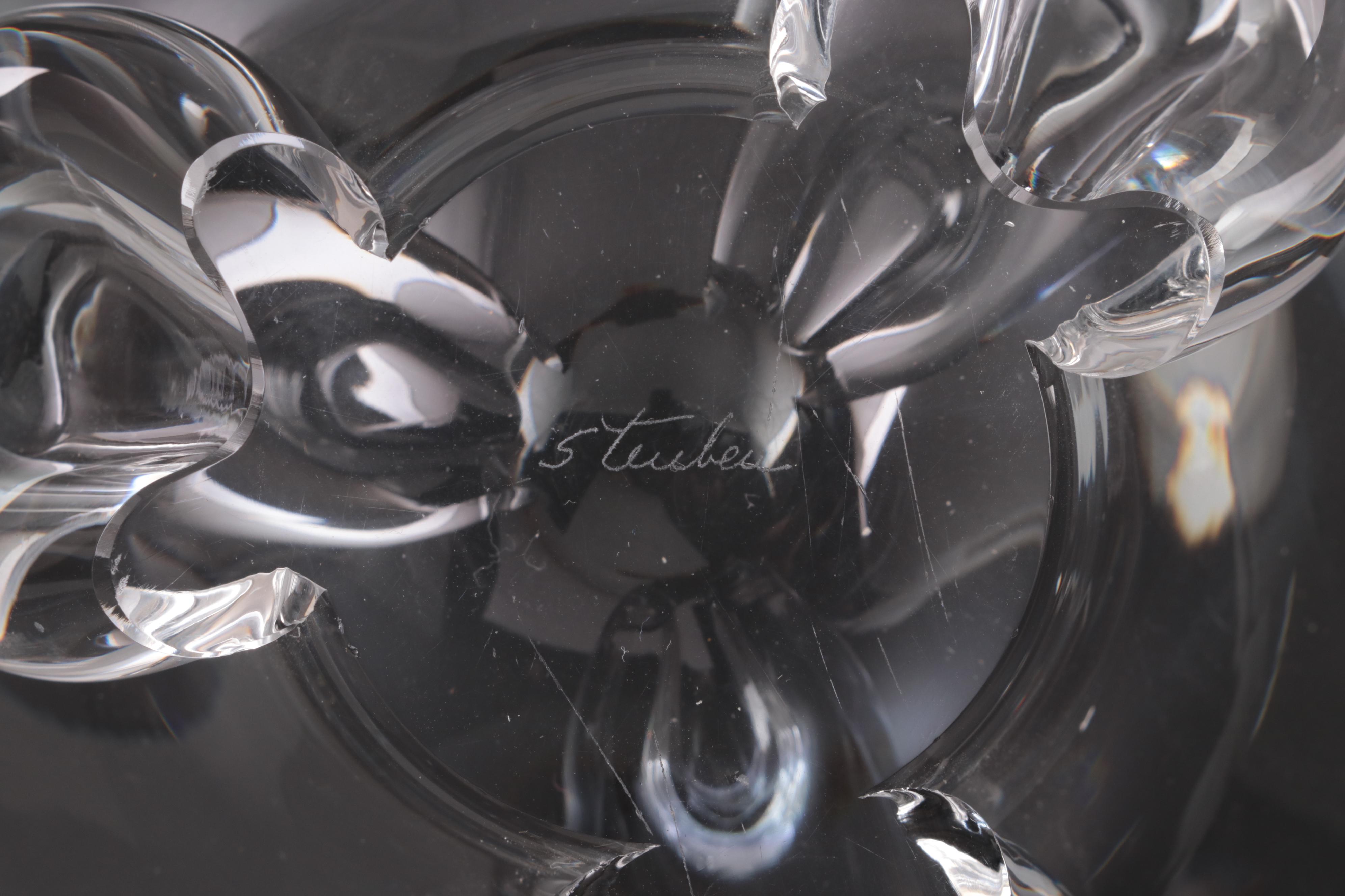 Steuben Art Glass "Floret" Bowl Designed by Donald Pollard