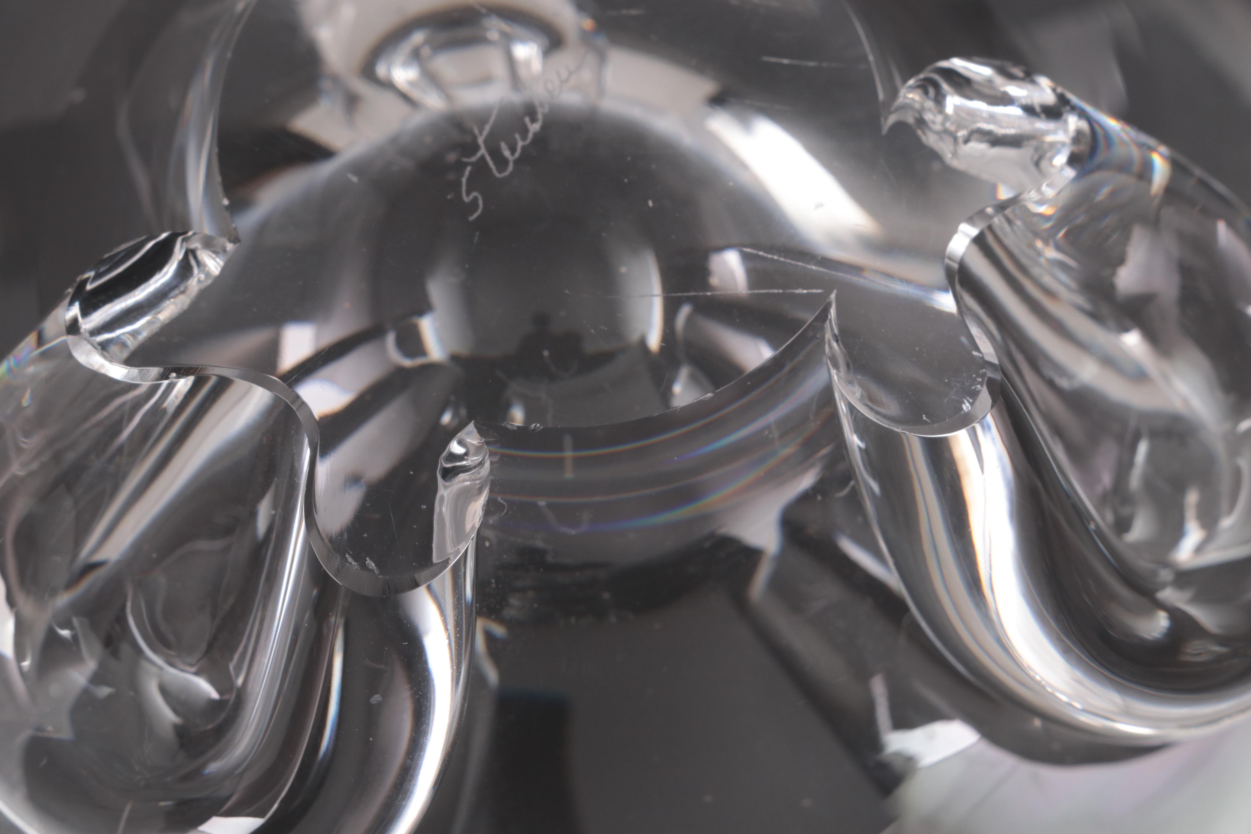 Steuben Art Glass "Floret" Bowl Designed by Donald Pollard