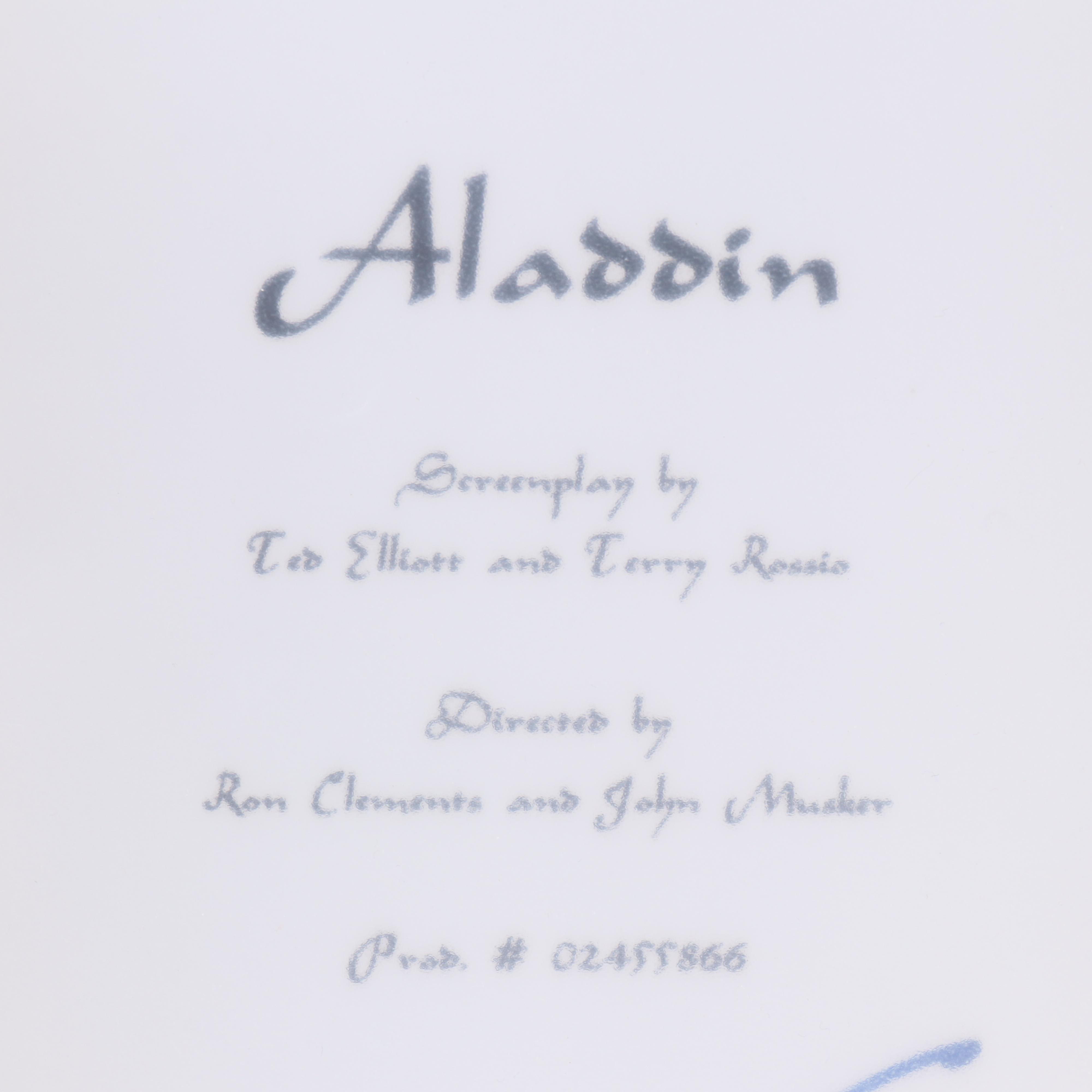 Robin Williams Signed Script Copy of "Aladdin"