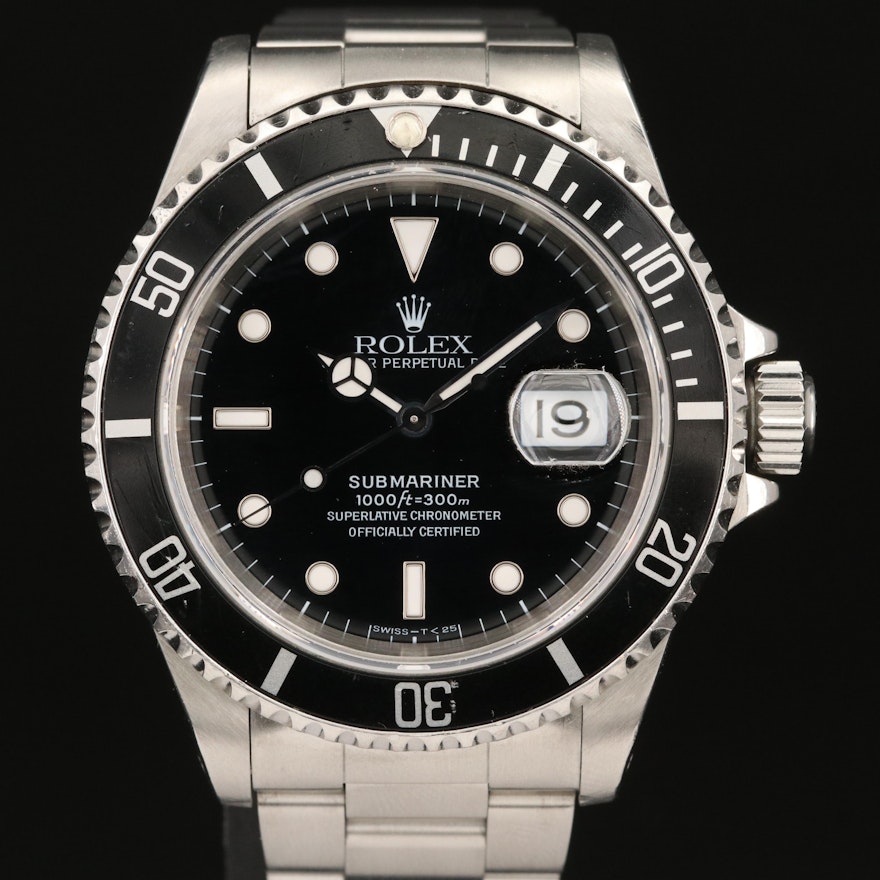 1995 Rolex "Submariner Black" Wristwatch