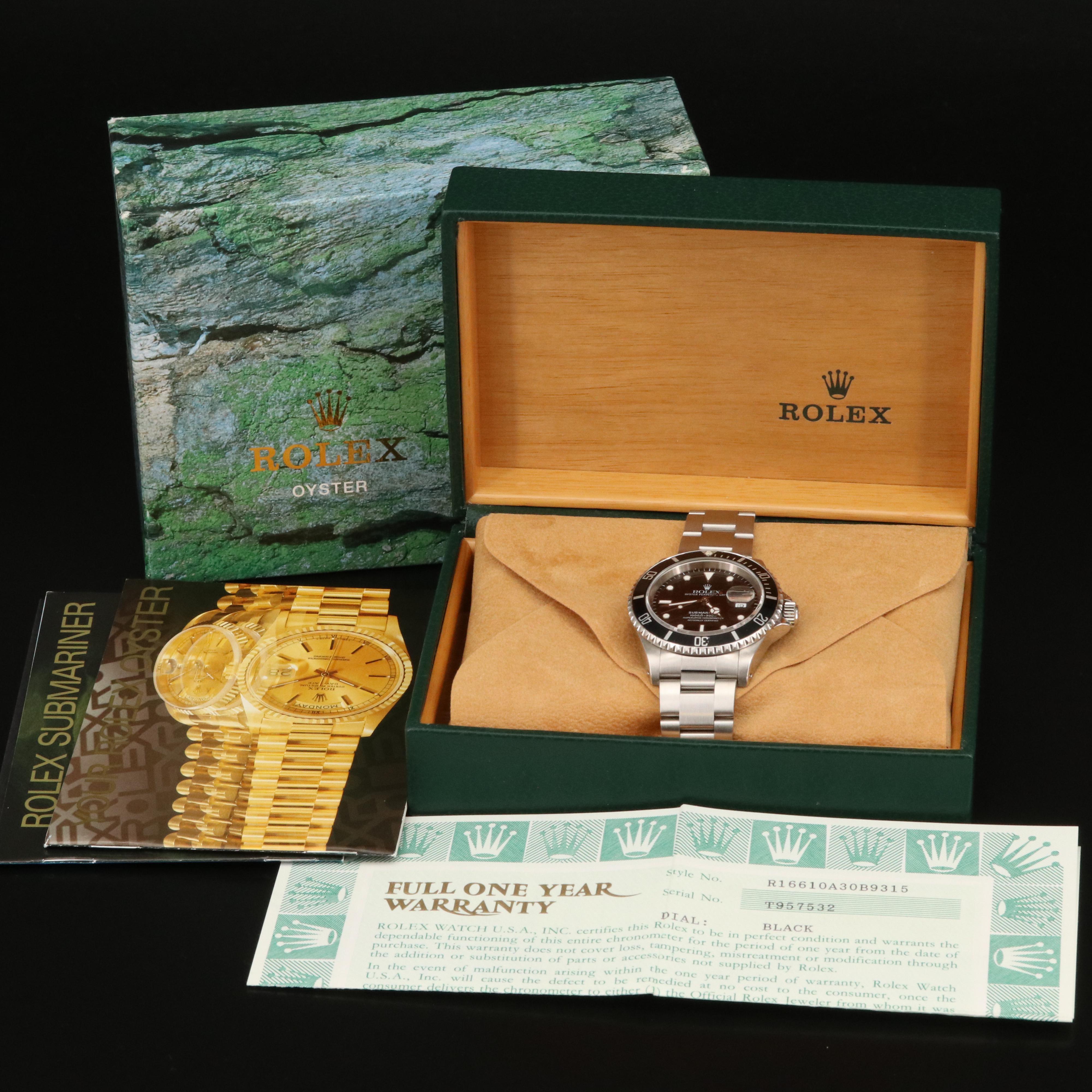 1995 Rolex "Submariner Black" Watch