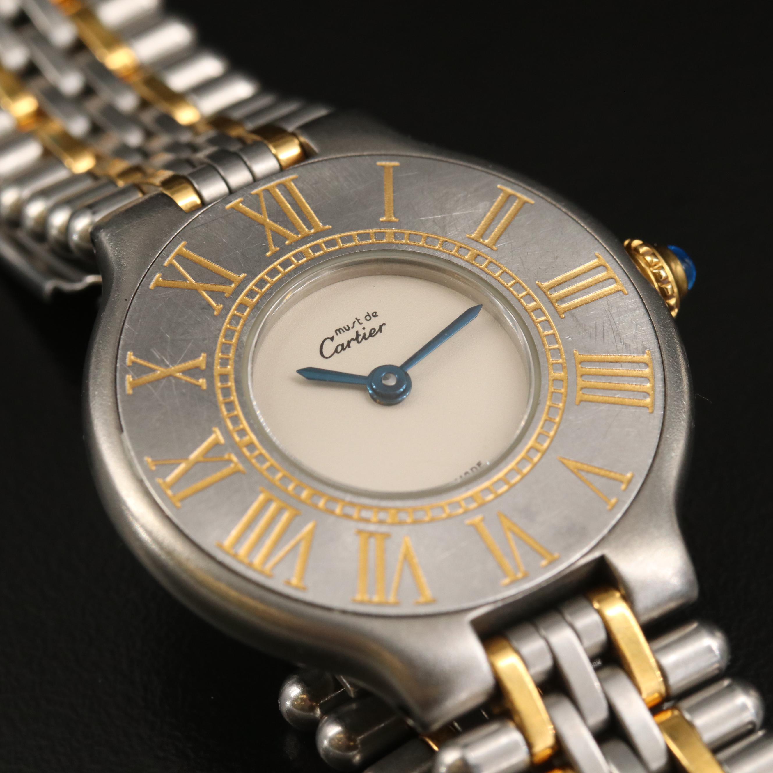 Cartier Must de Cartier "21" Stainless Steel and 18K Gold Quartz Watch