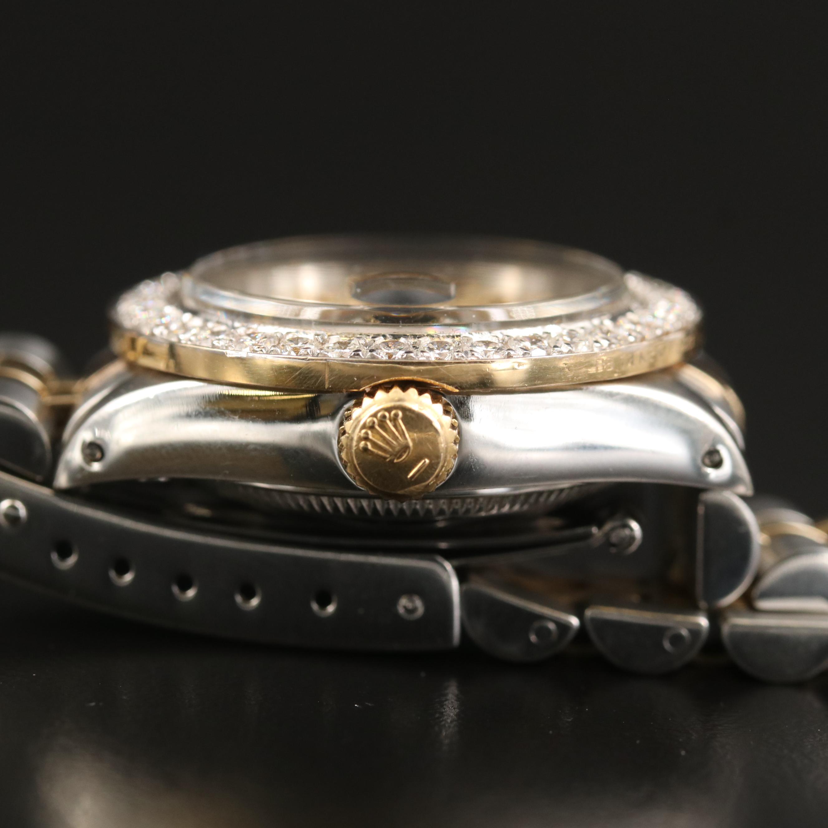 1978  Rolex Datejust 14K Gold and Stainless Steel 1.50 CTW Diamond  Watch