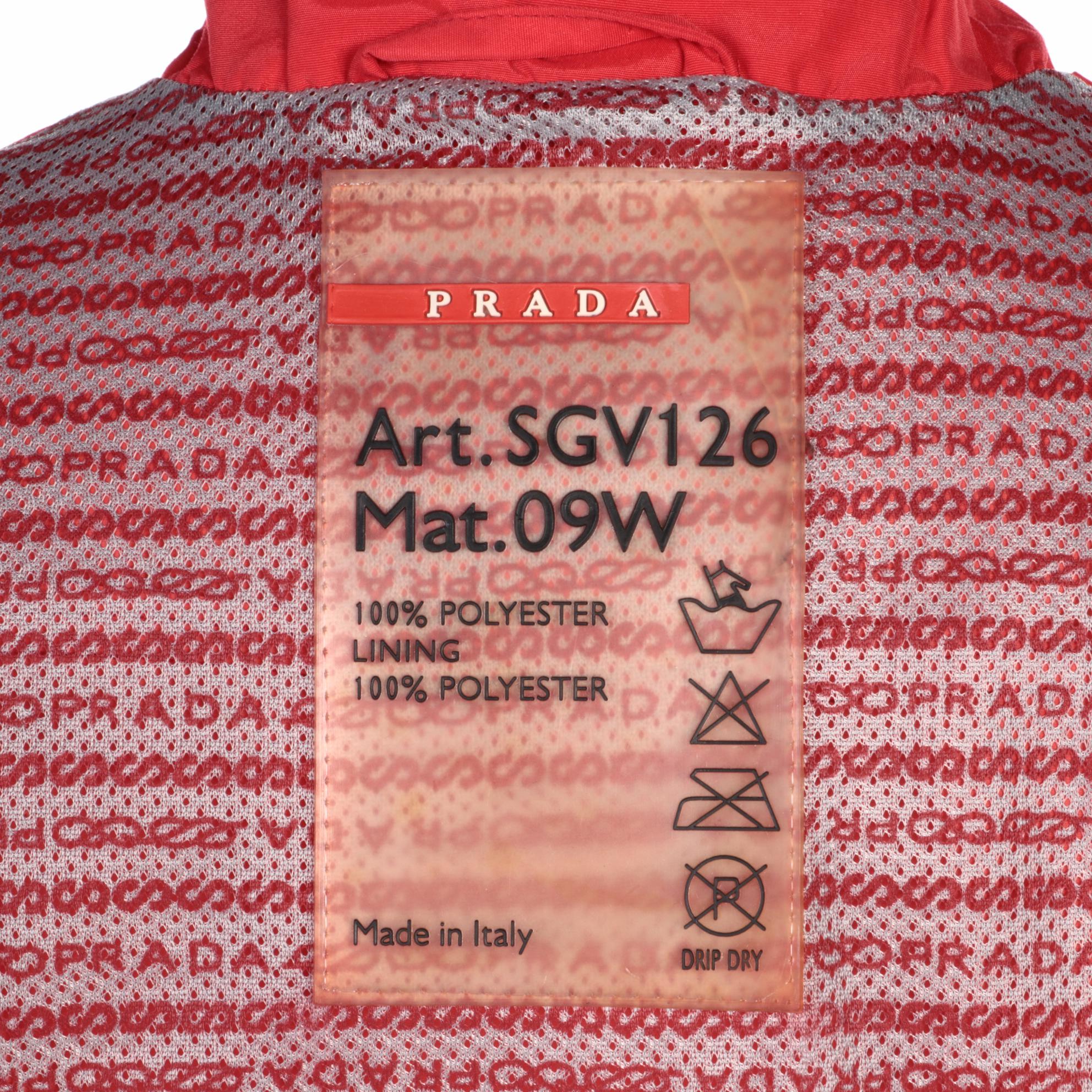 Prada Sport Red Gore-Tex Zip Jacket