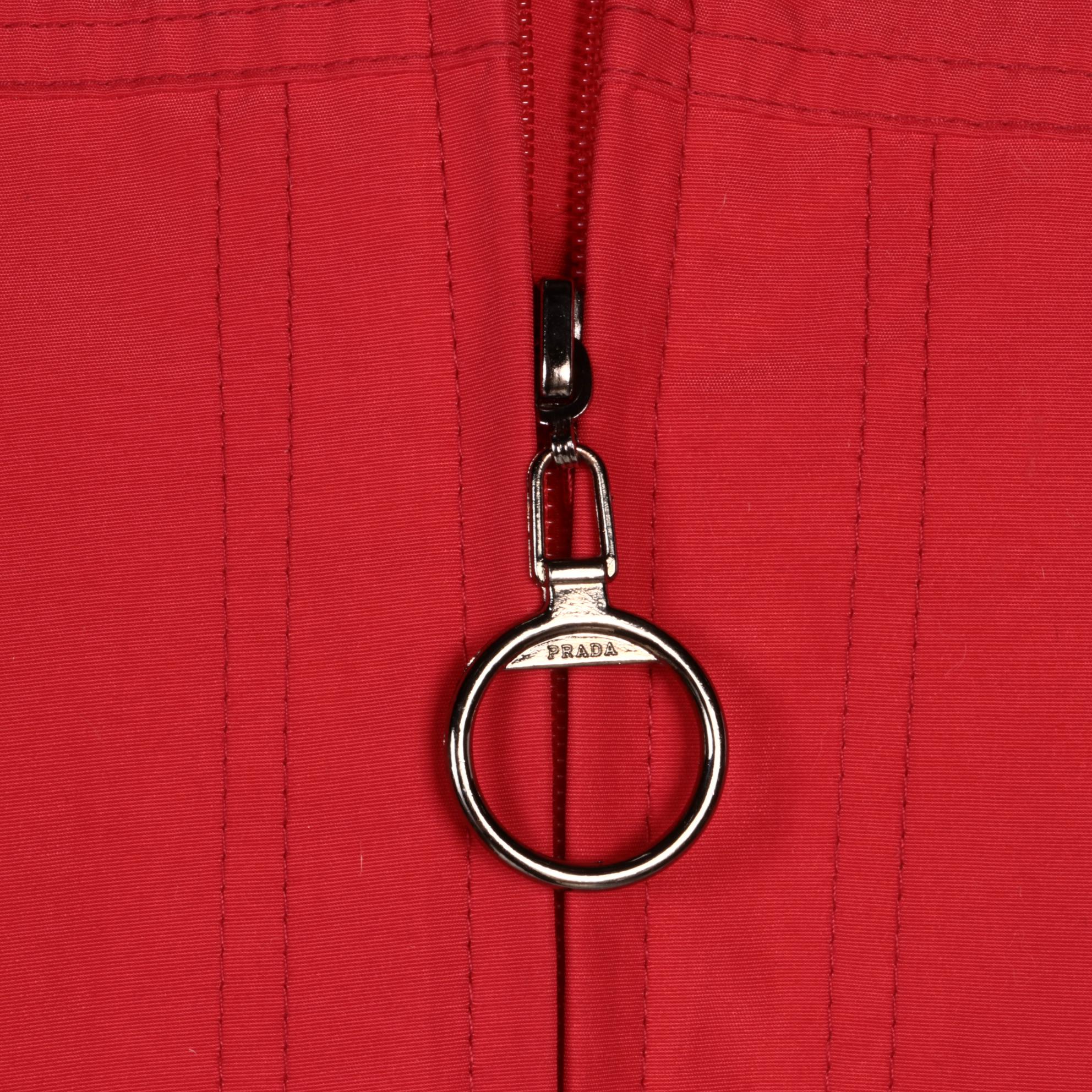 Prada Sport Red Gore-Tex Zip Jacket