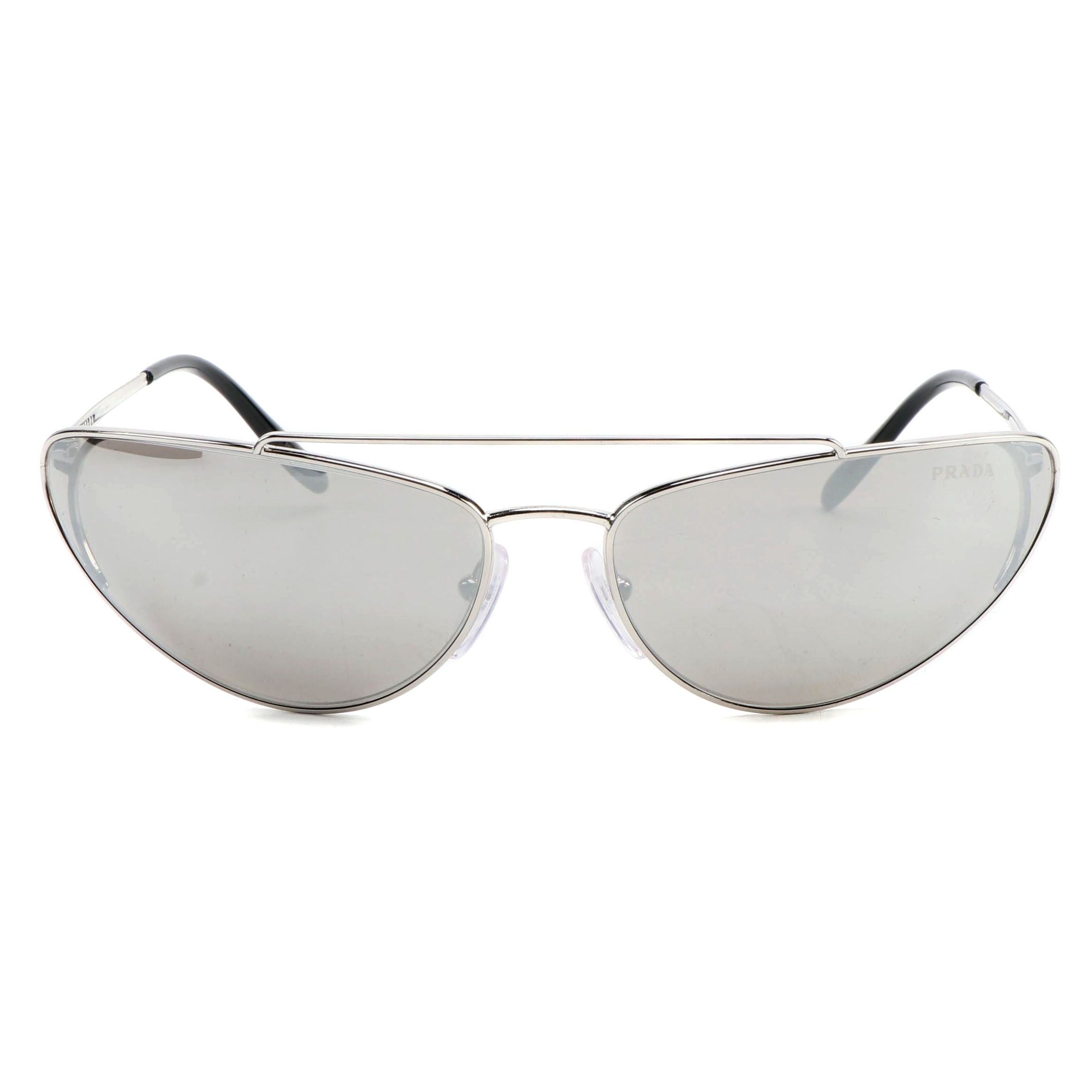 Prada SPR62V Mirrored Catwalk Sunglasses with Case and Box