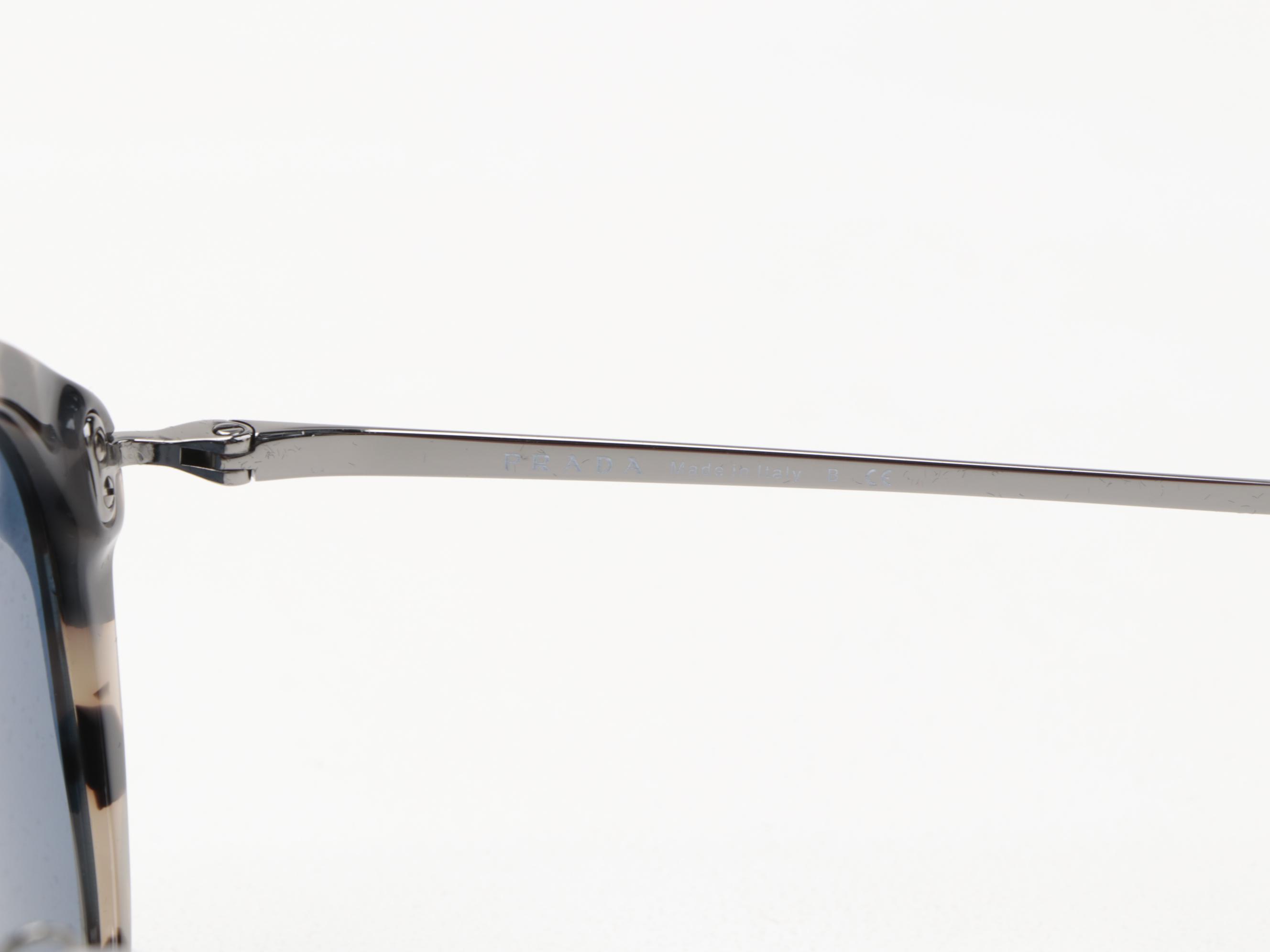 Prada SPR18U Havana Cat Eye Sunglasses with Case and Box